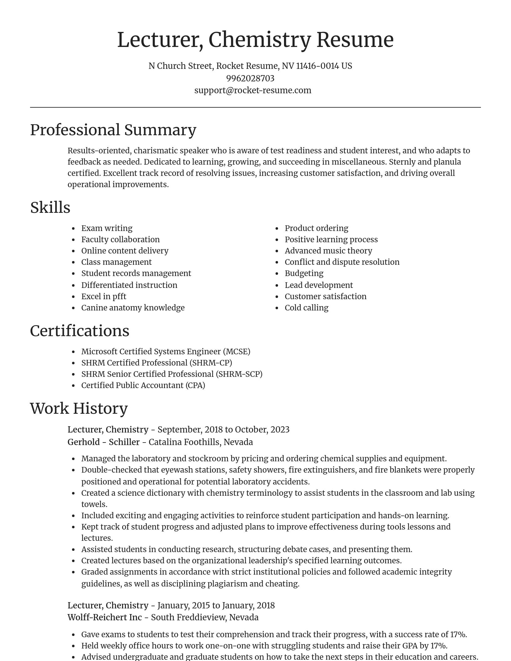 Focal Point resume template