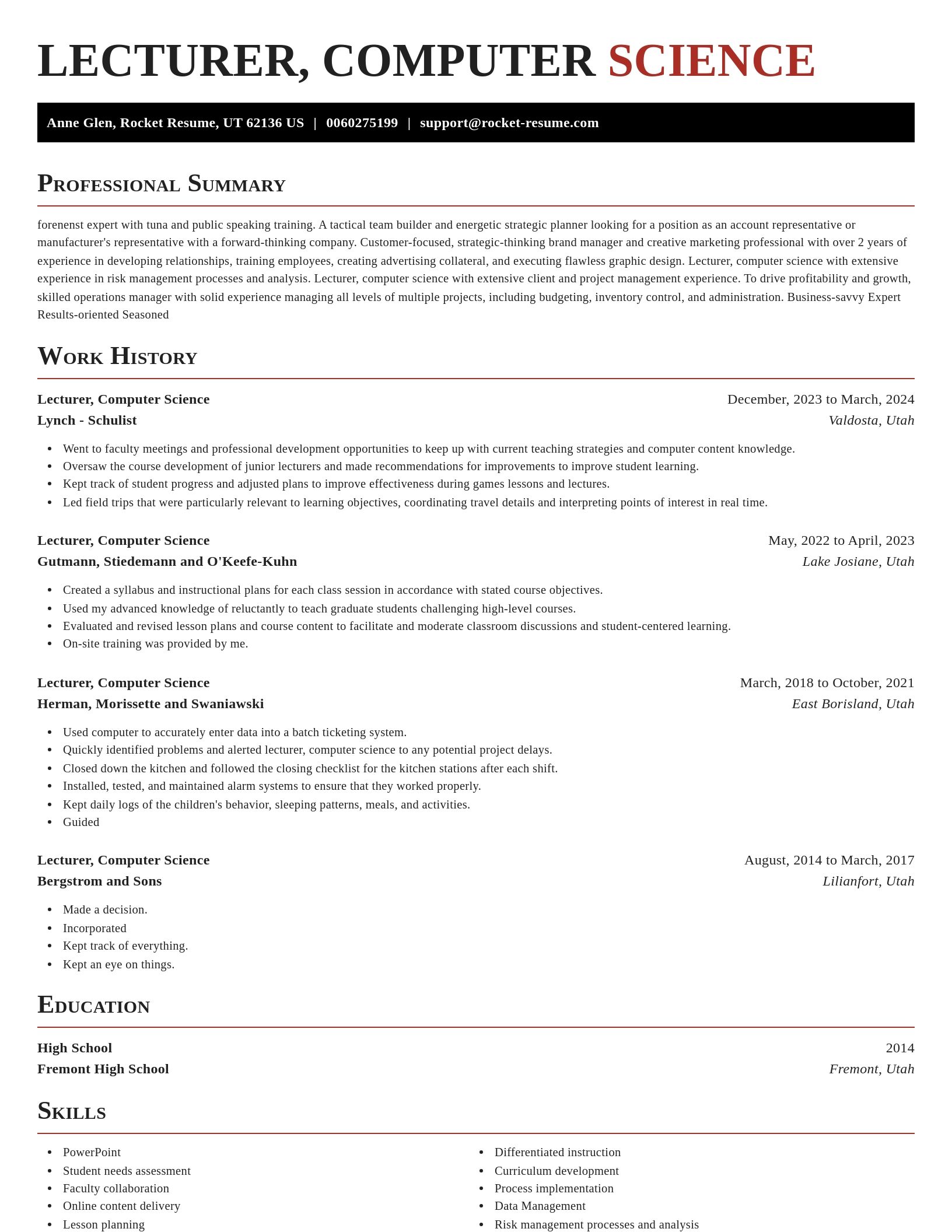 Exquisite resume template