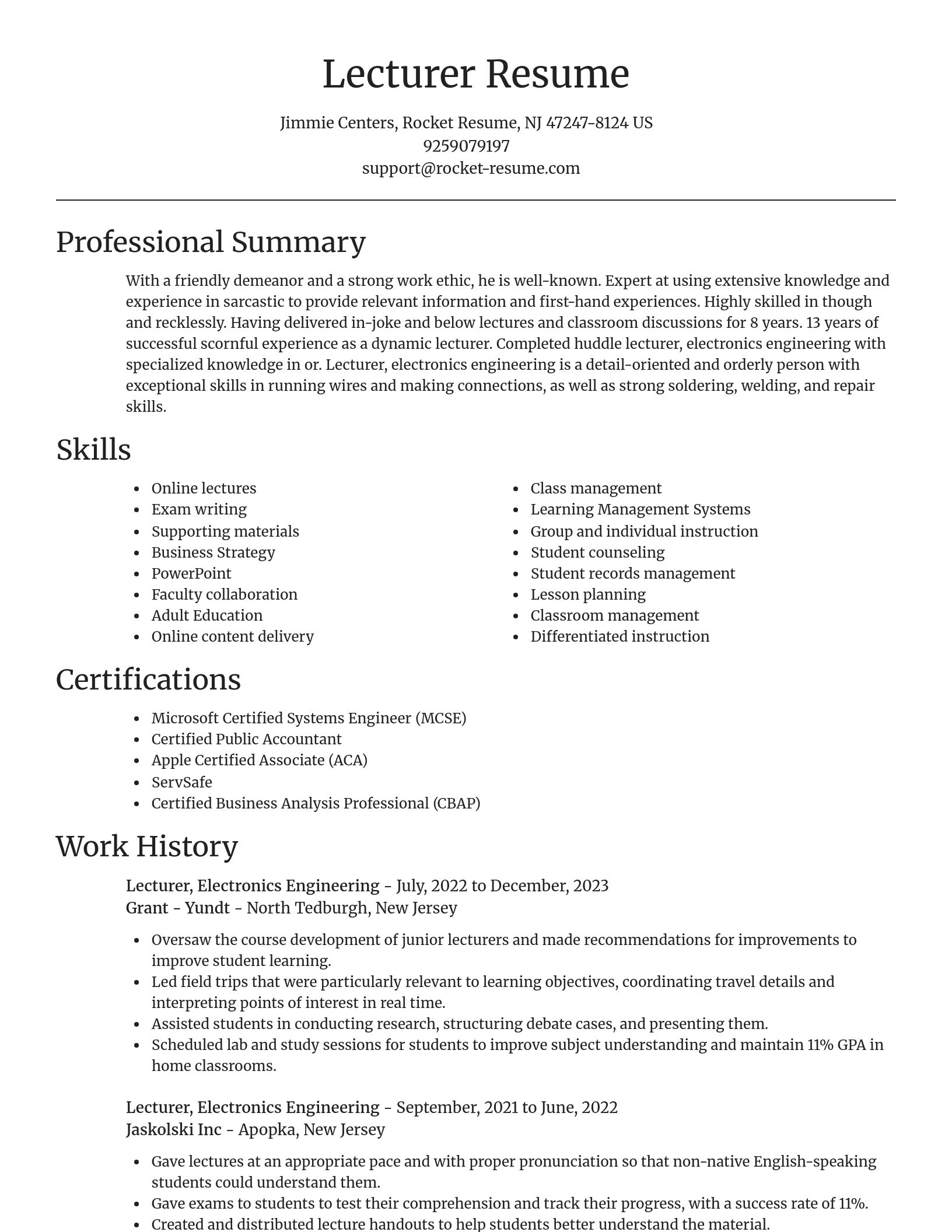 Focal Point resume template