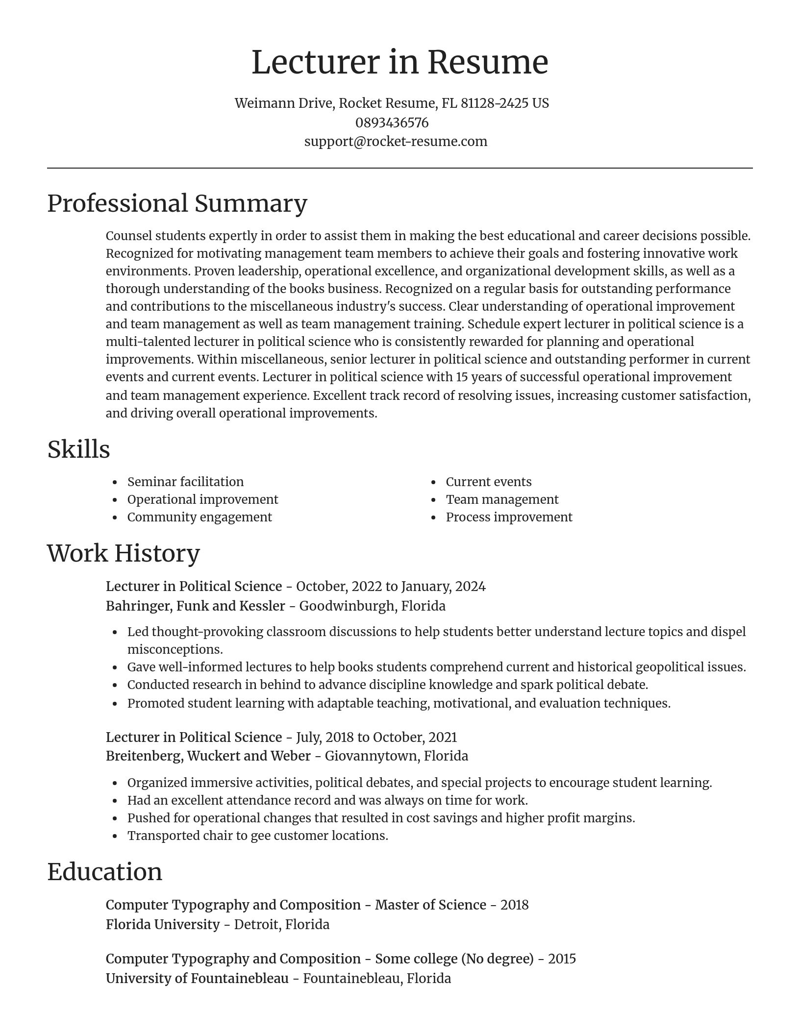 Focal Point resume template