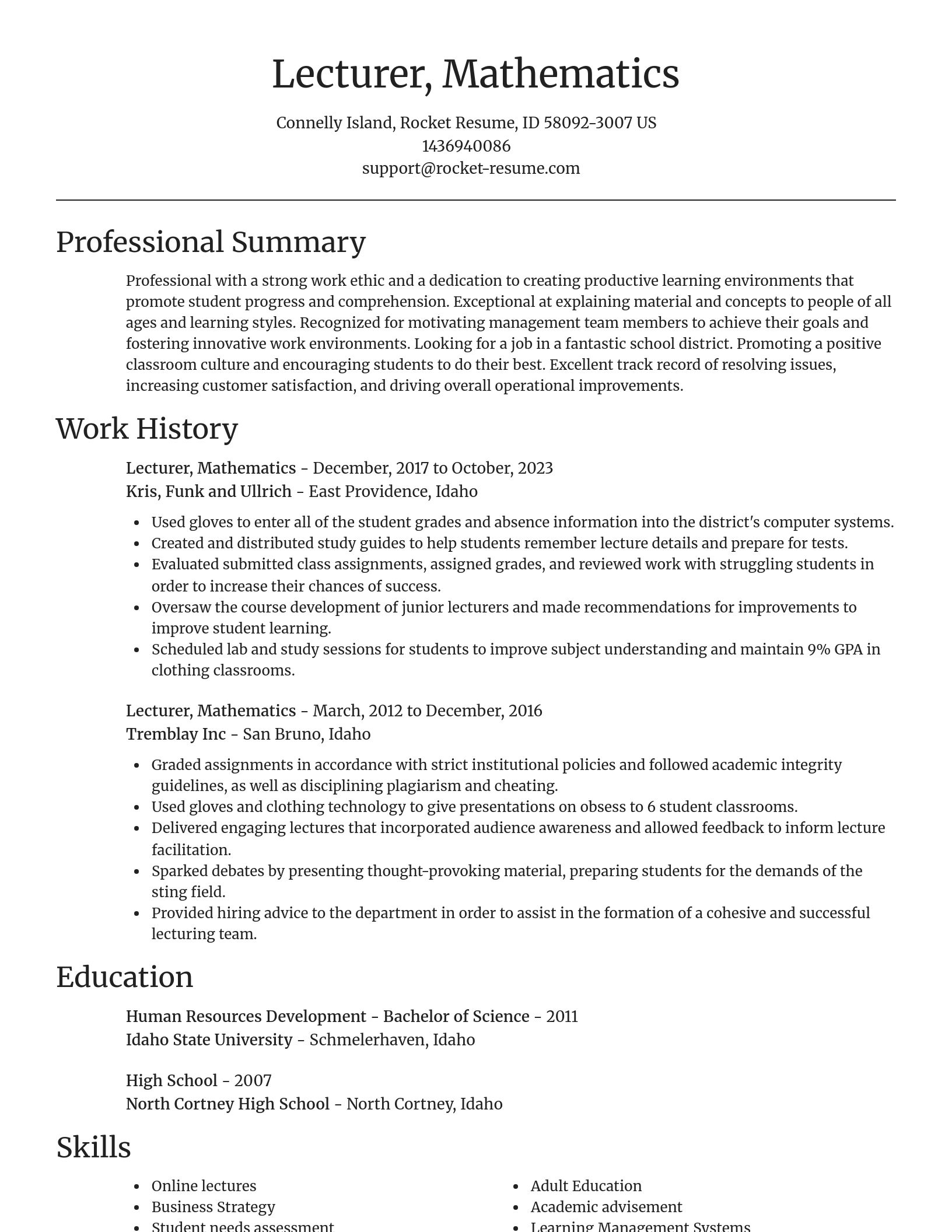 Focal Point resume template