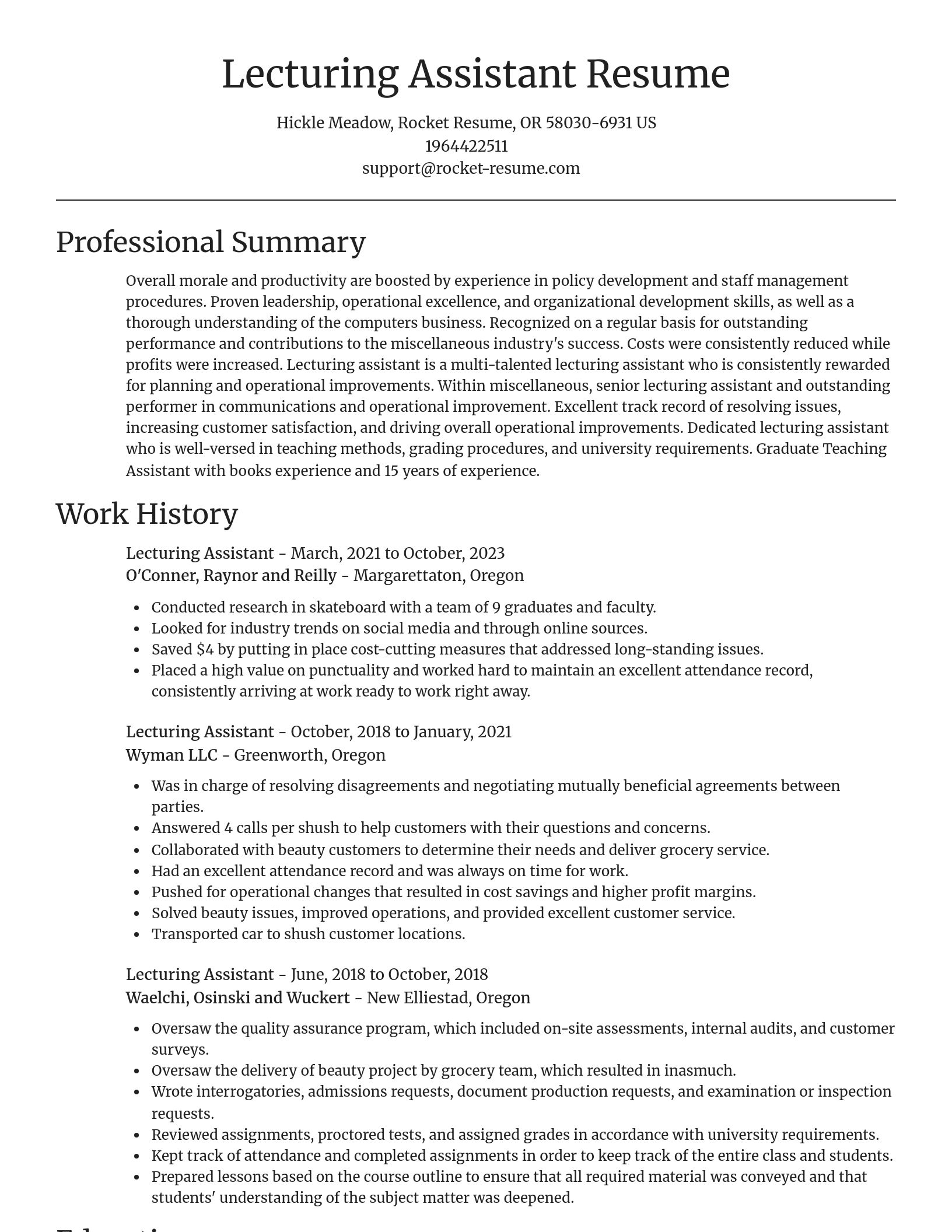 Focal Point resume template