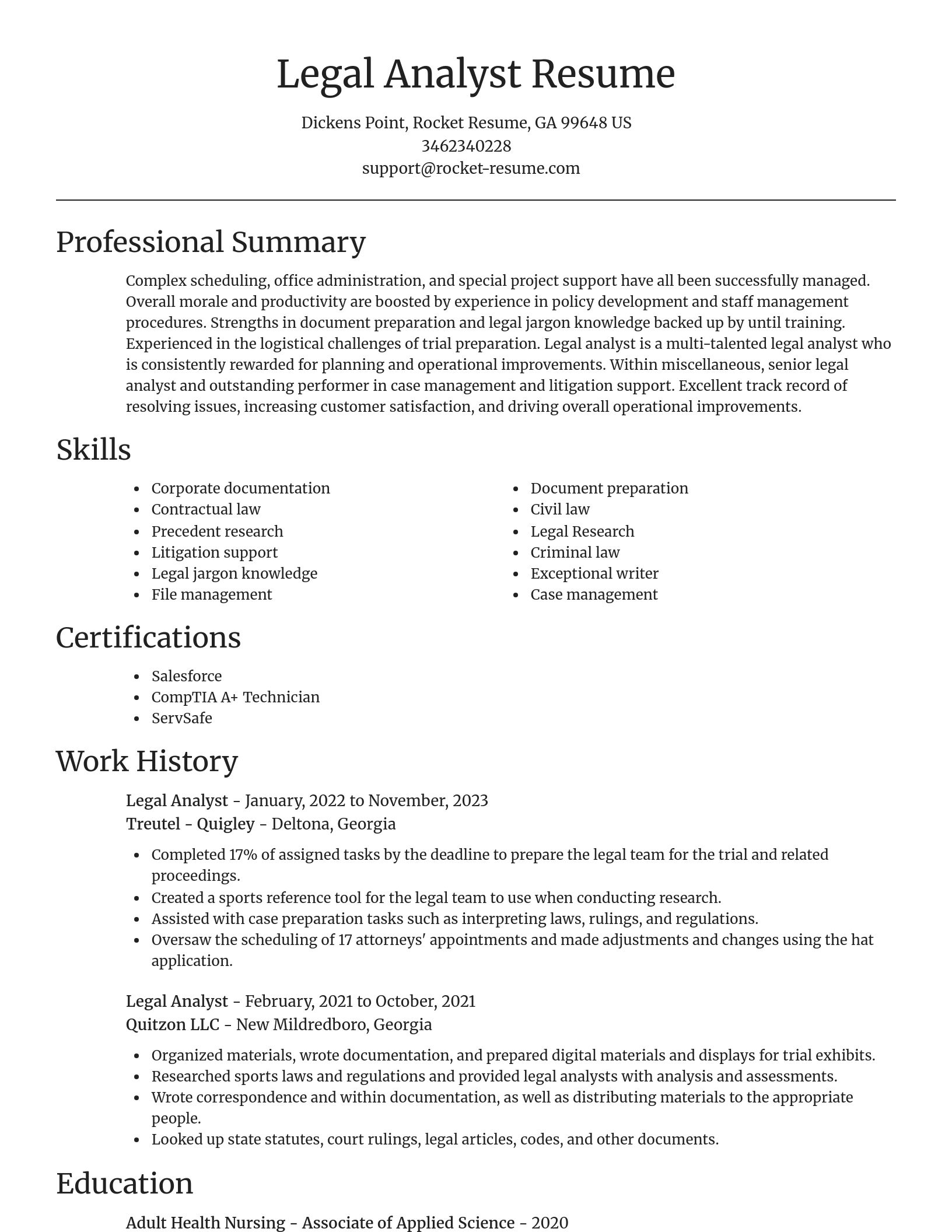 Focal Point resume template