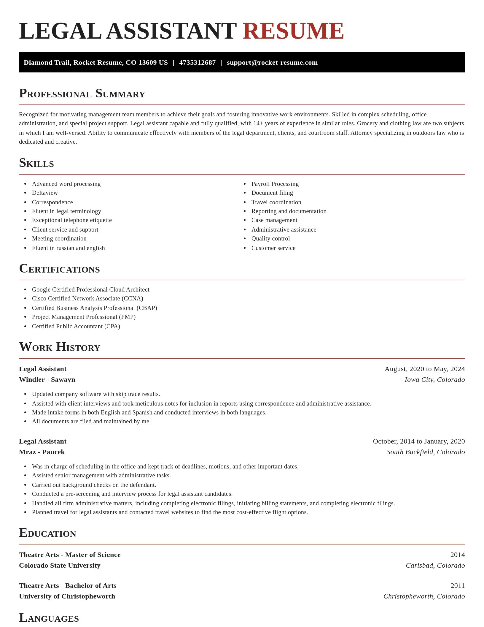 Exquisite resume template