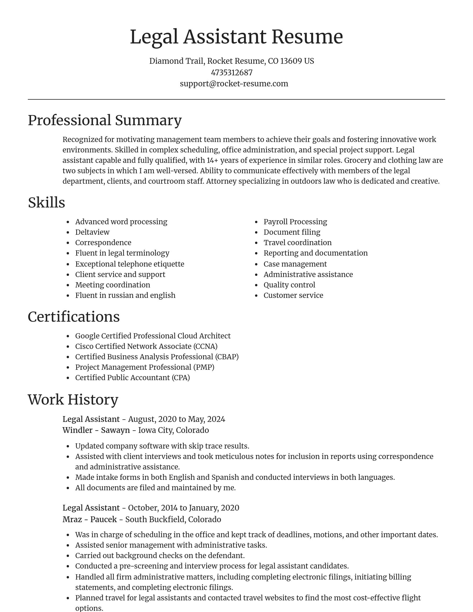 Focal Point resume template