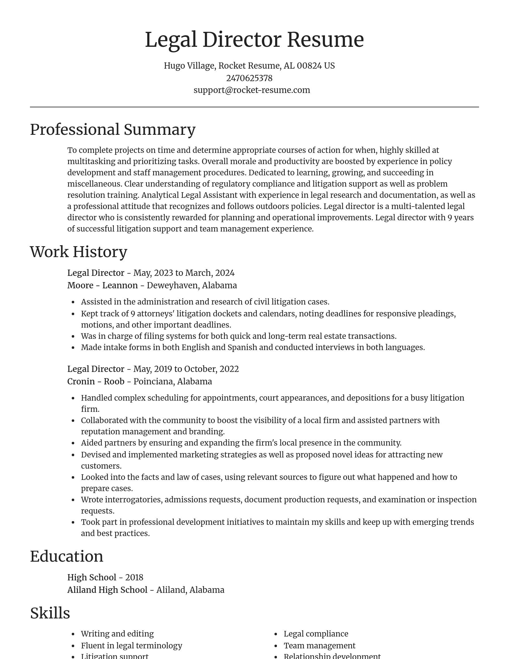 Focal Point resume template