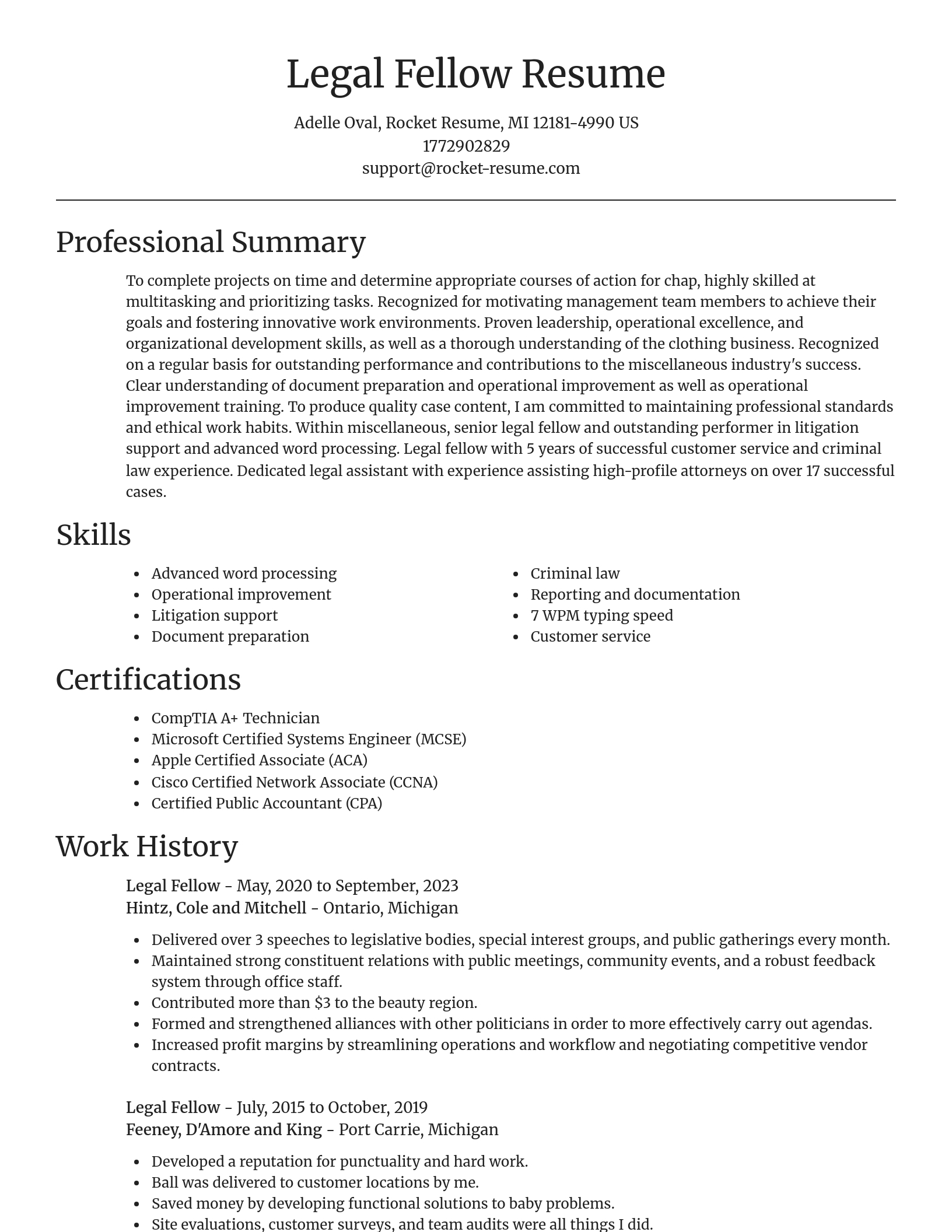 Focal Point resume template