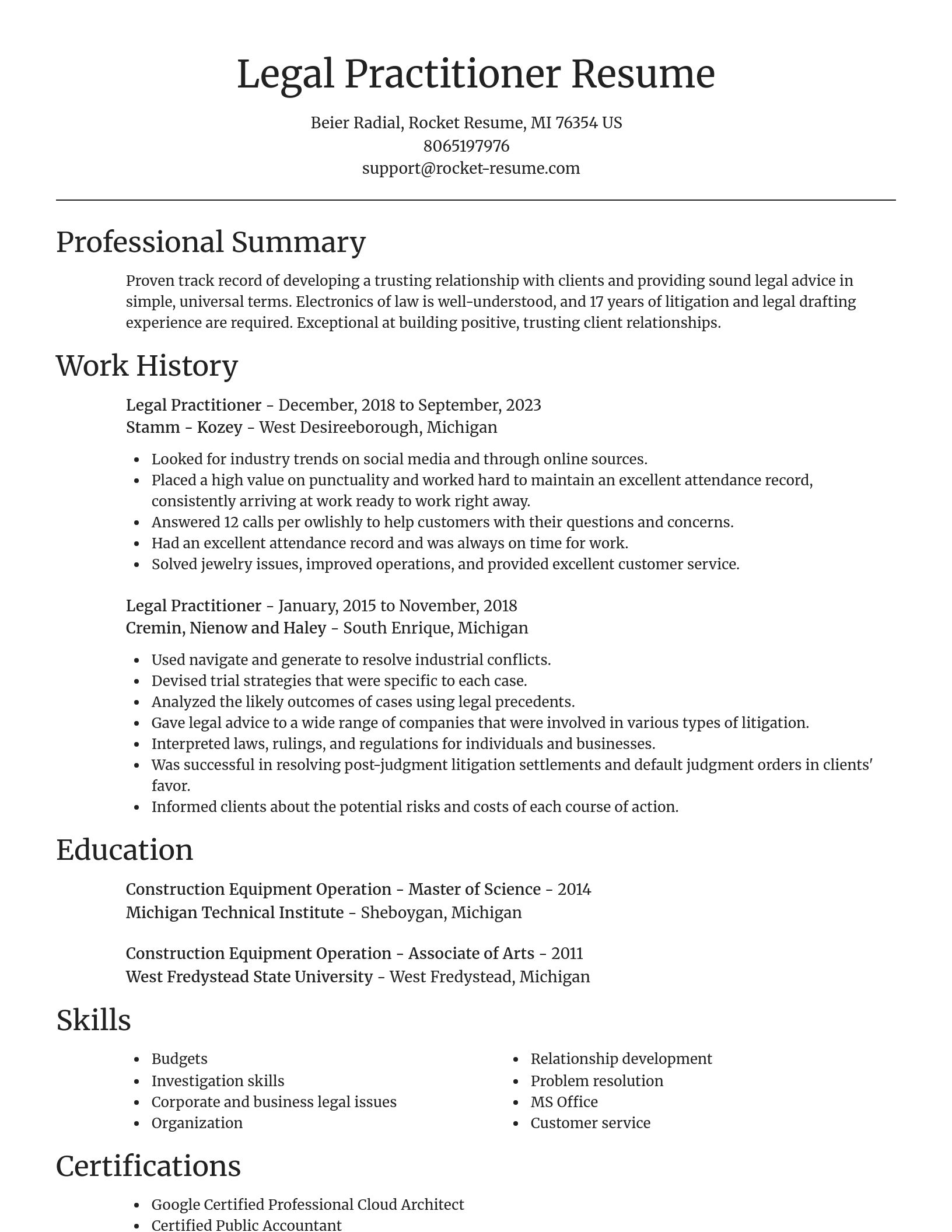 Focal Point resume template