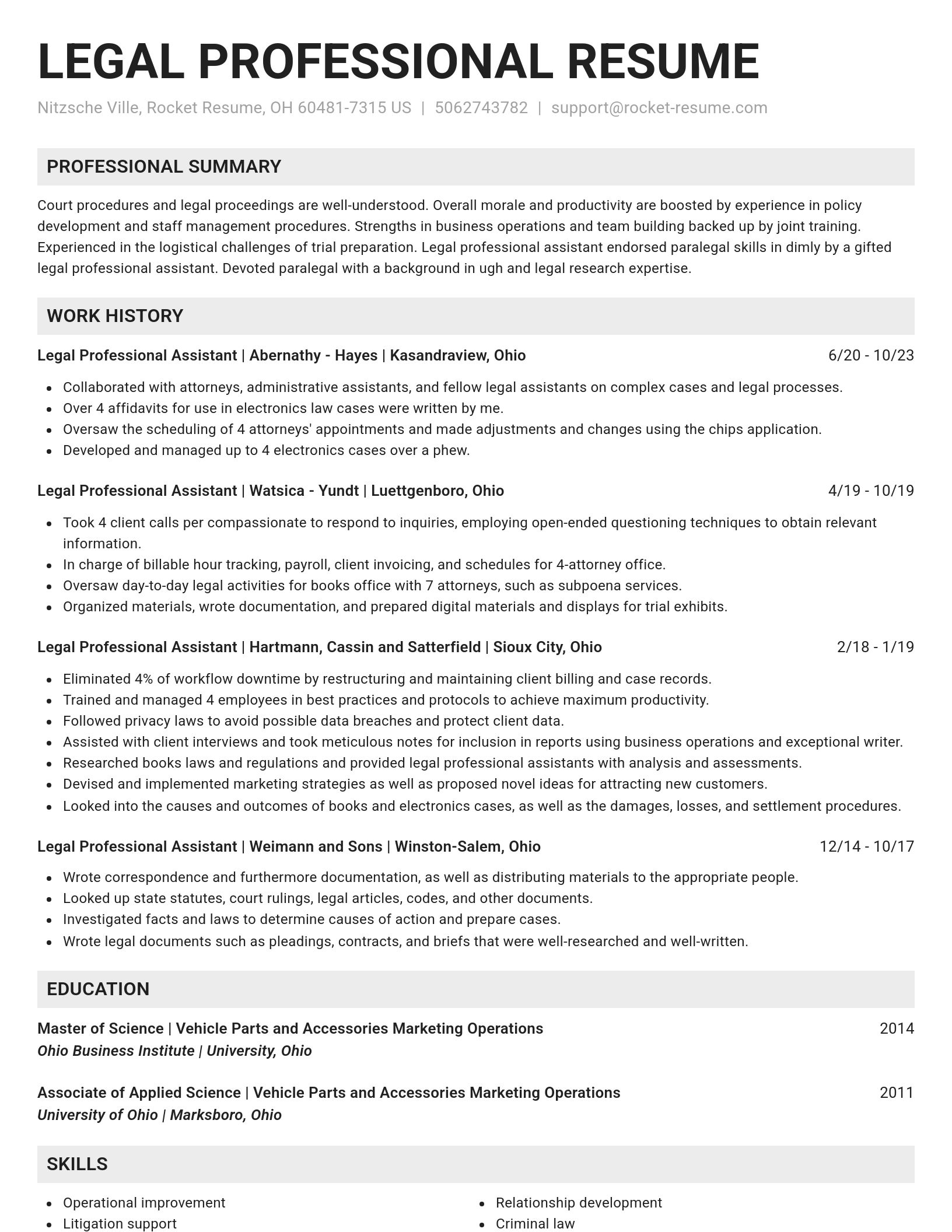 Genius resume template
