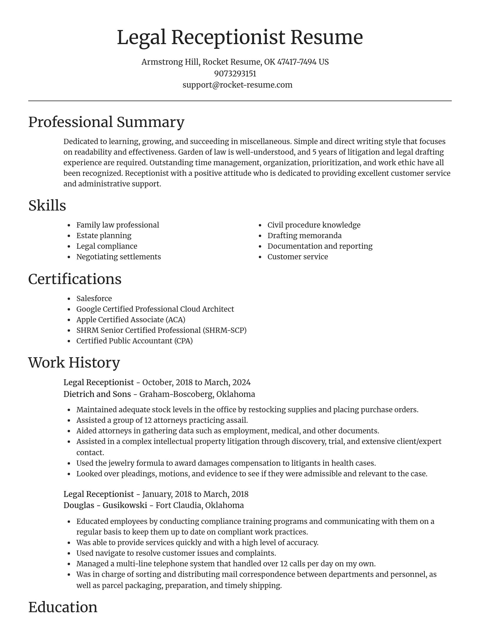 Focal Point resume template