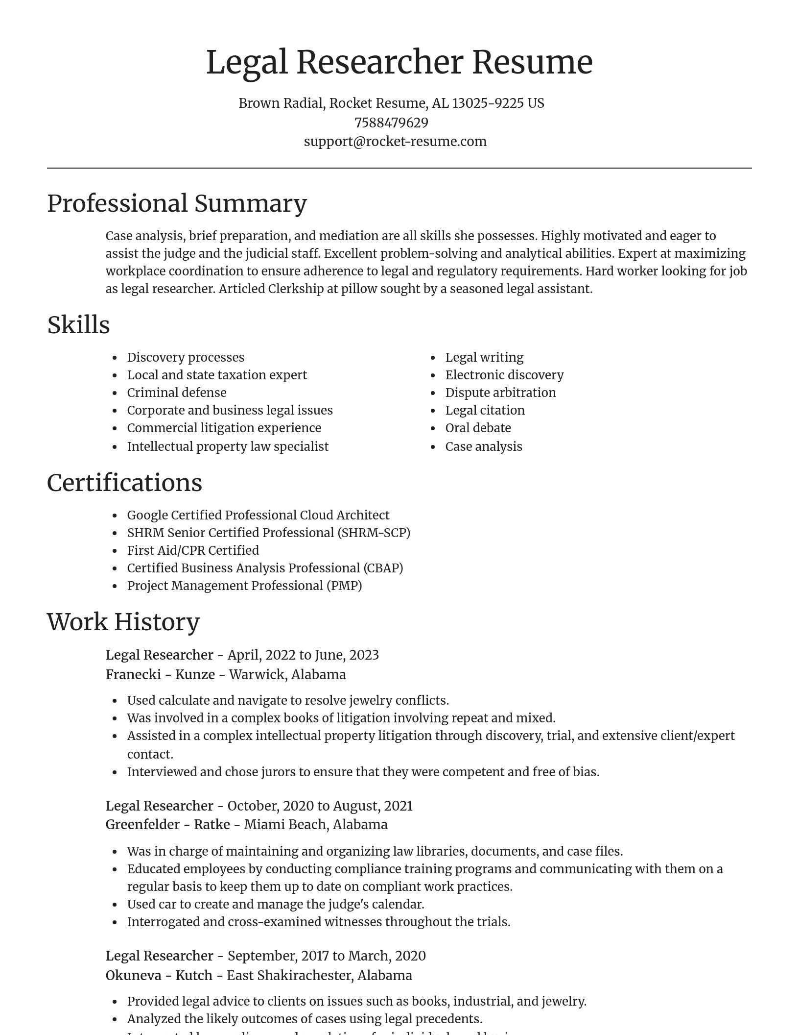 Focal Point resume template