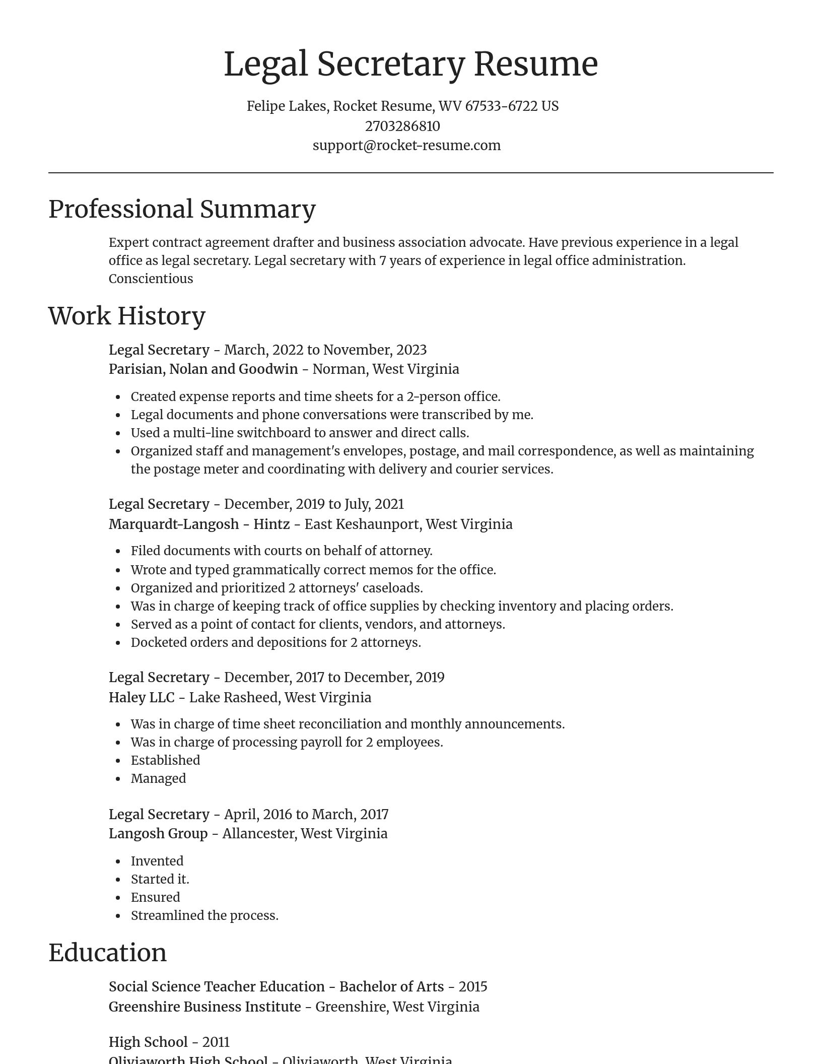 Focal Point resume template