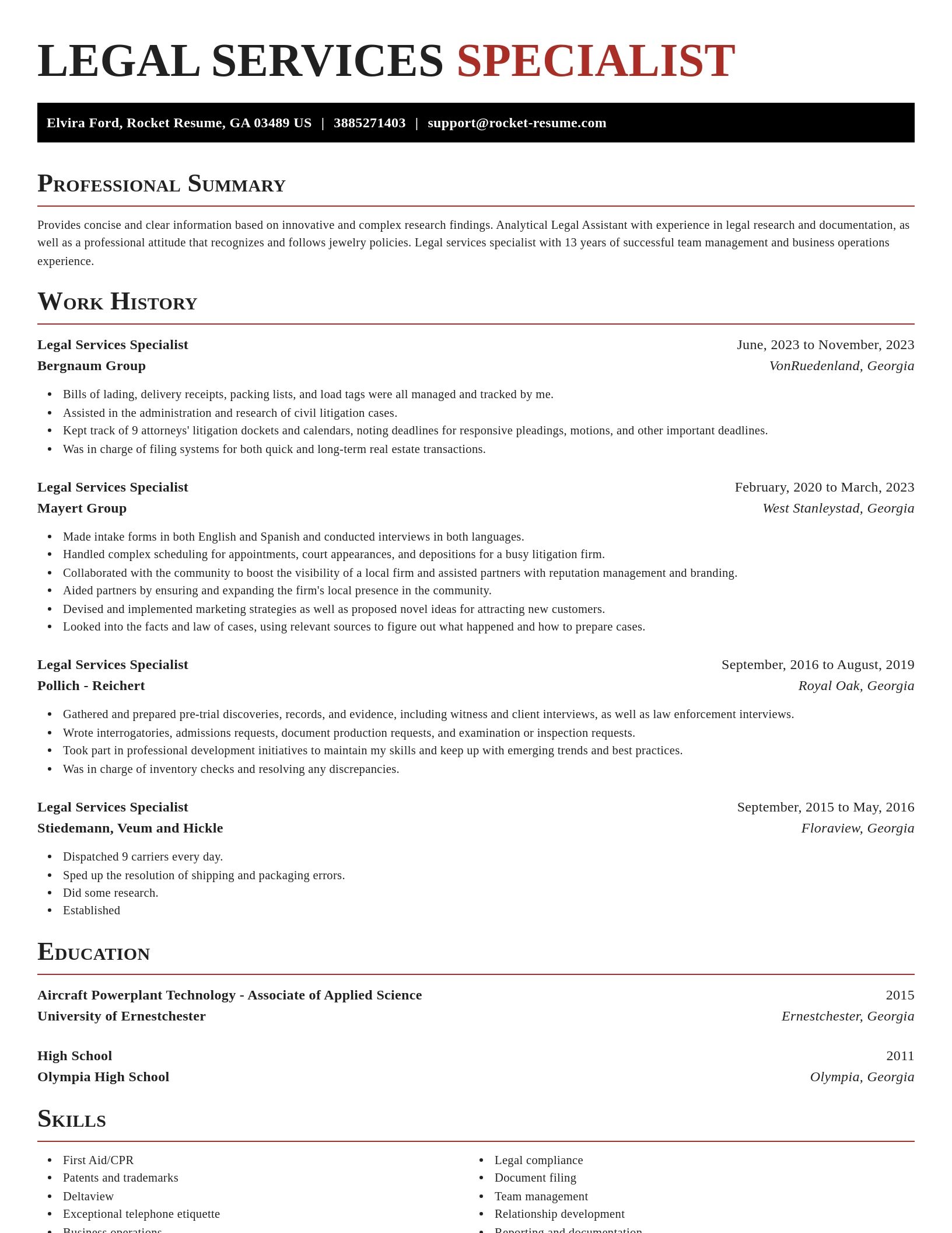 Exquisite resume template