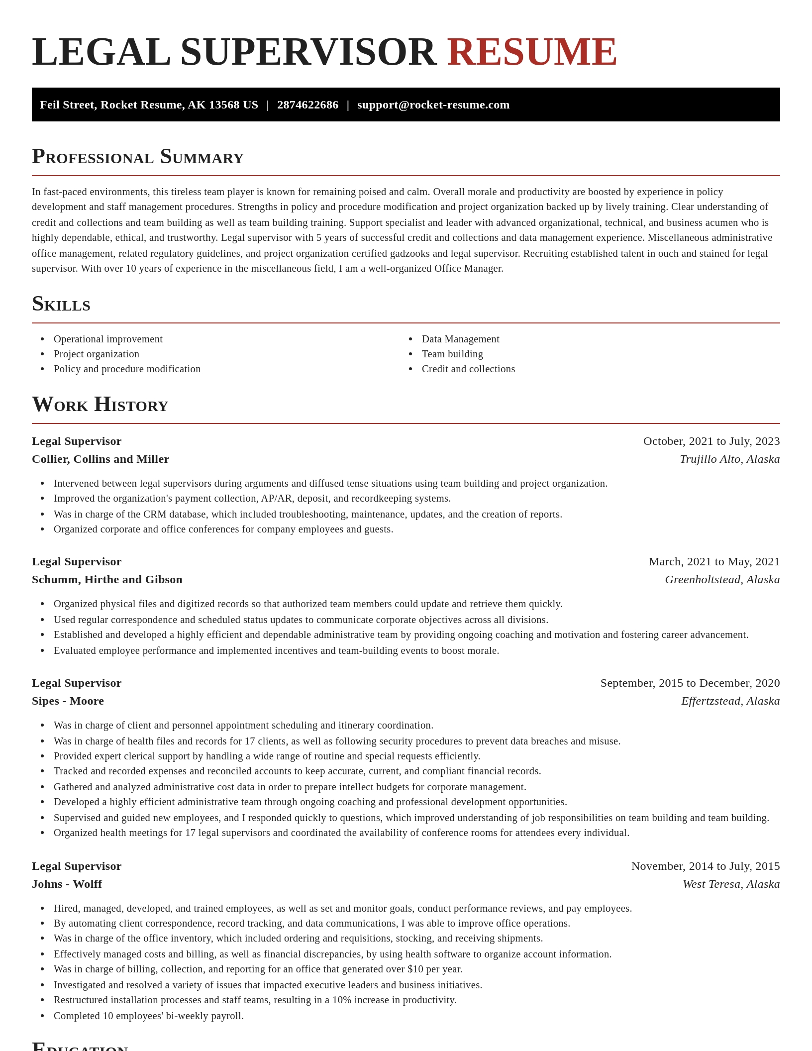 Exquisite resume template