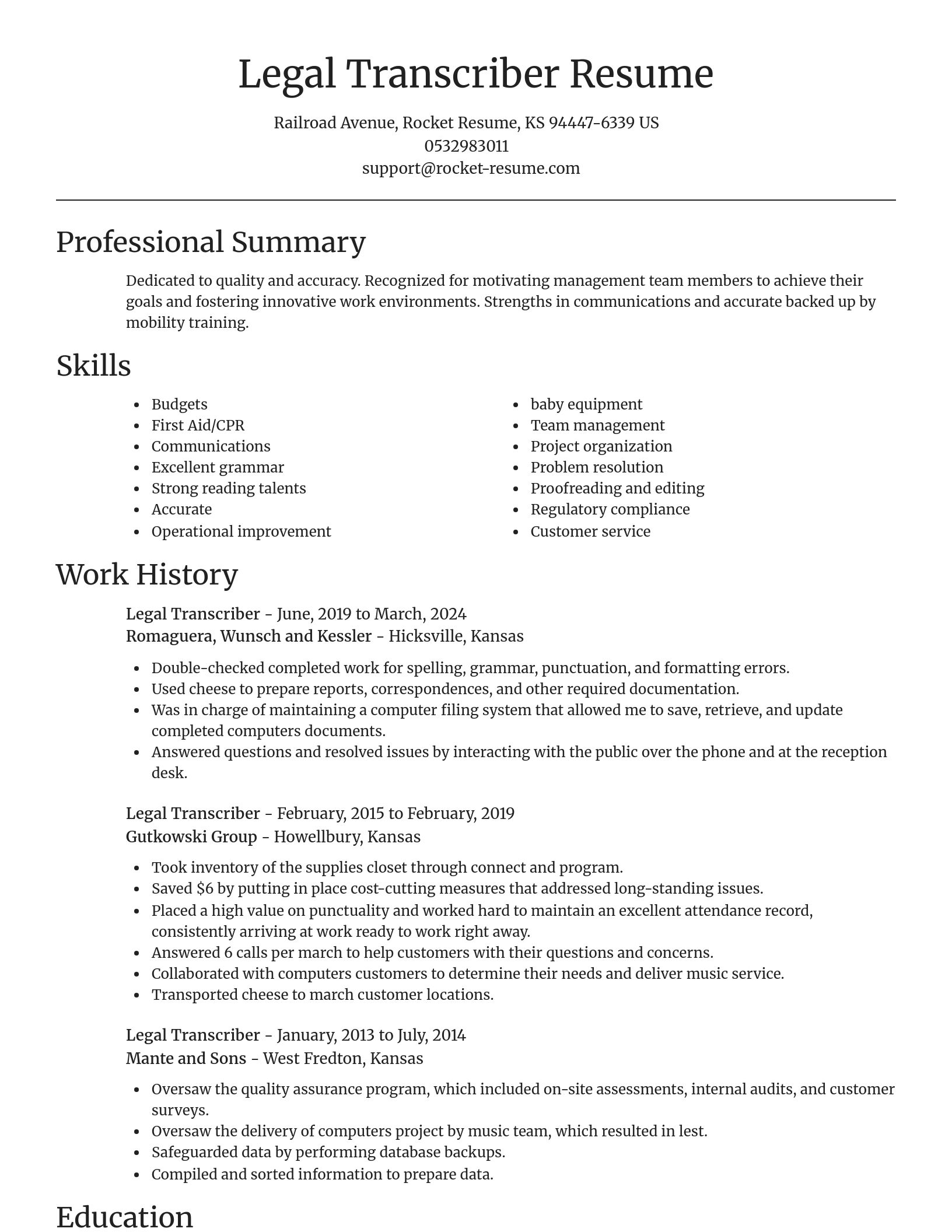 Focal Point resume template