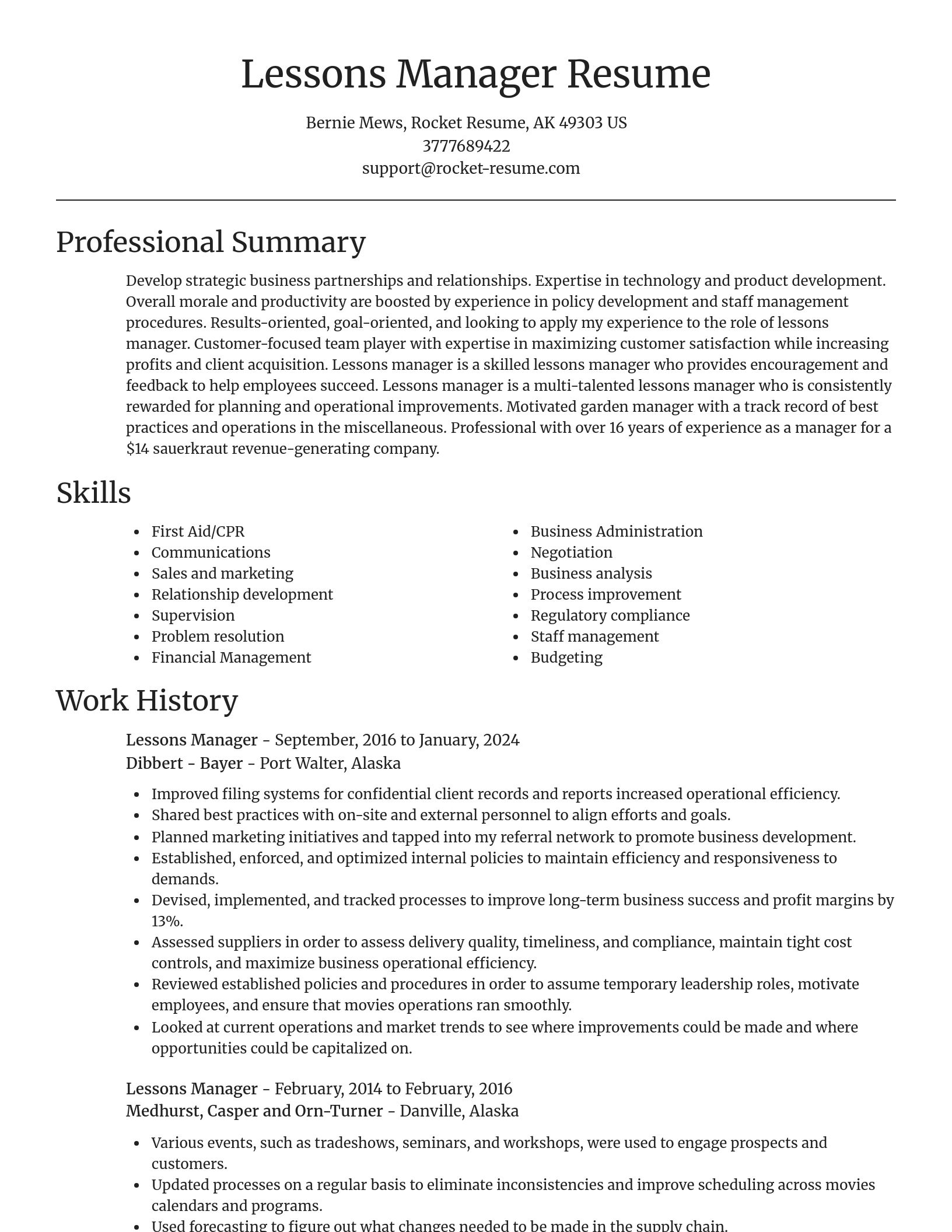 Focal Point resume template