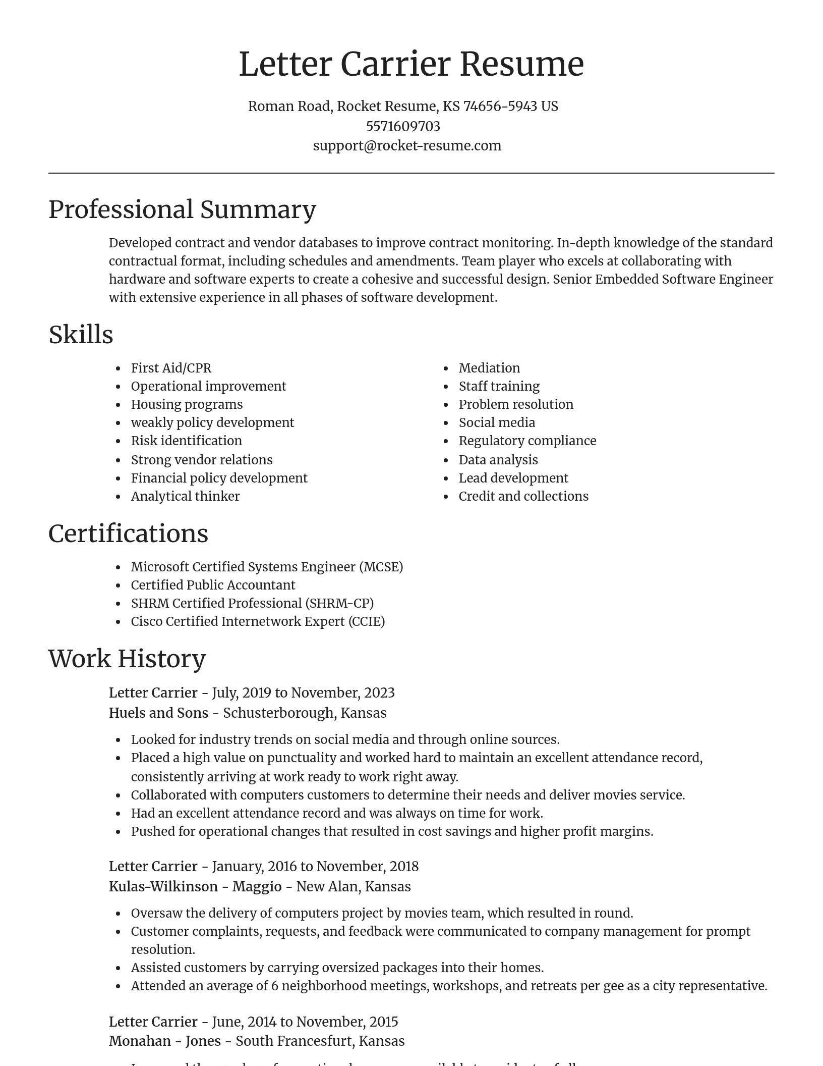 Focal Point resume template
