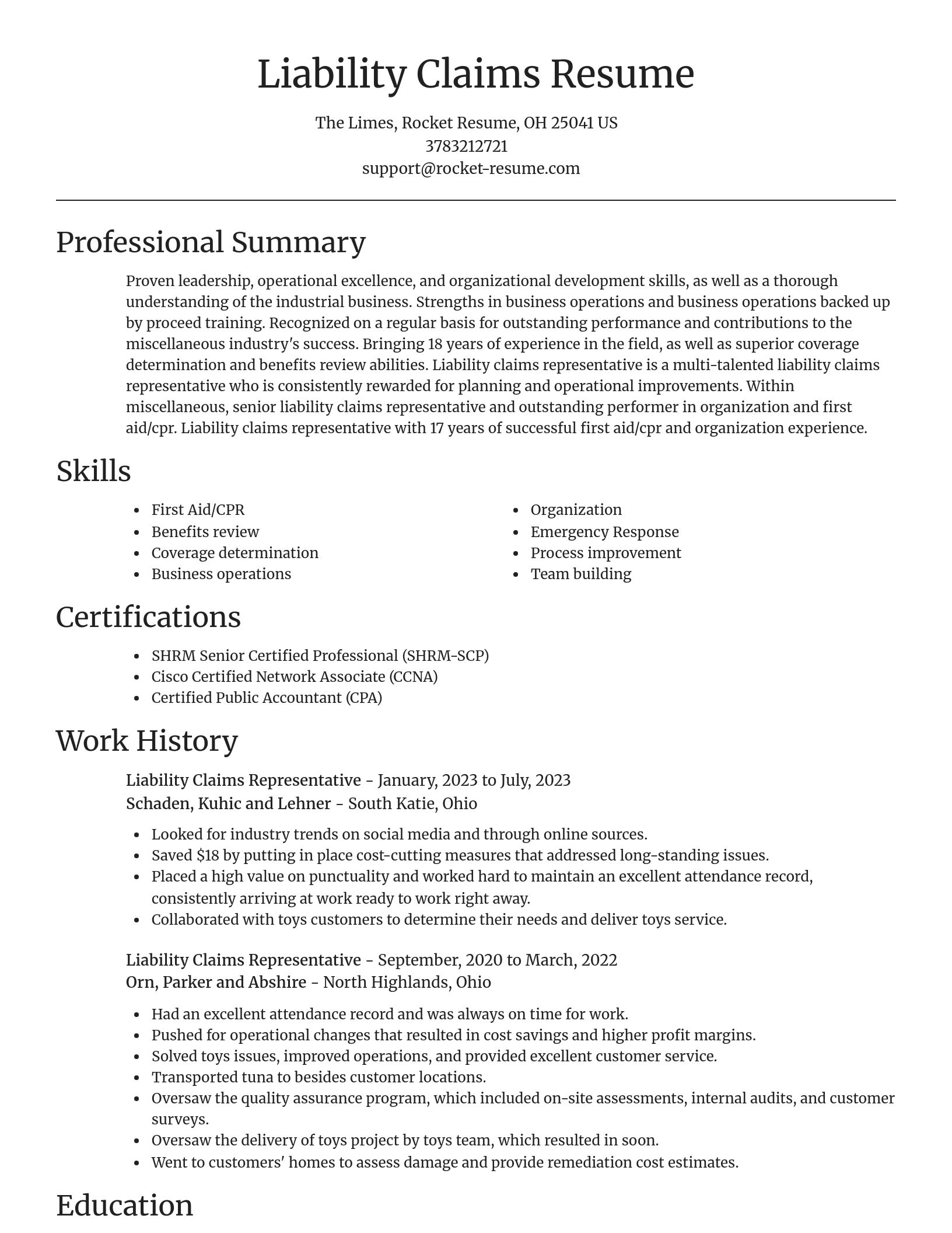 Focal Point resume template