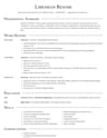 Librarian resume template
