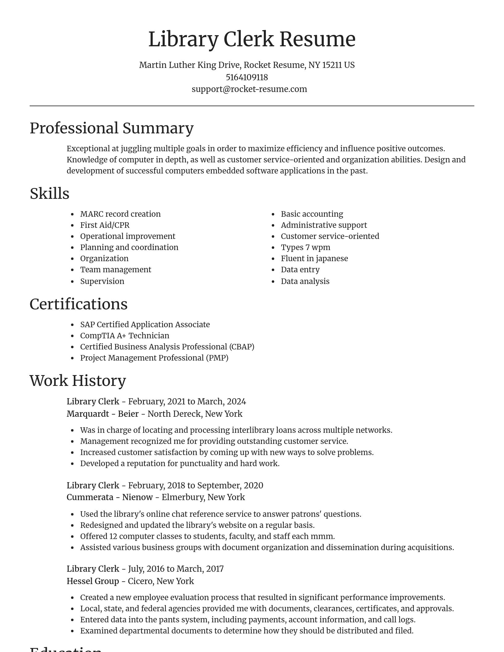 Focal Point resume template