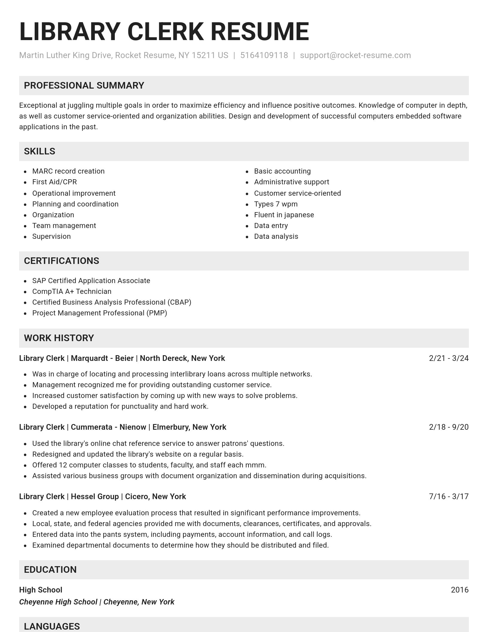 Genius resume template