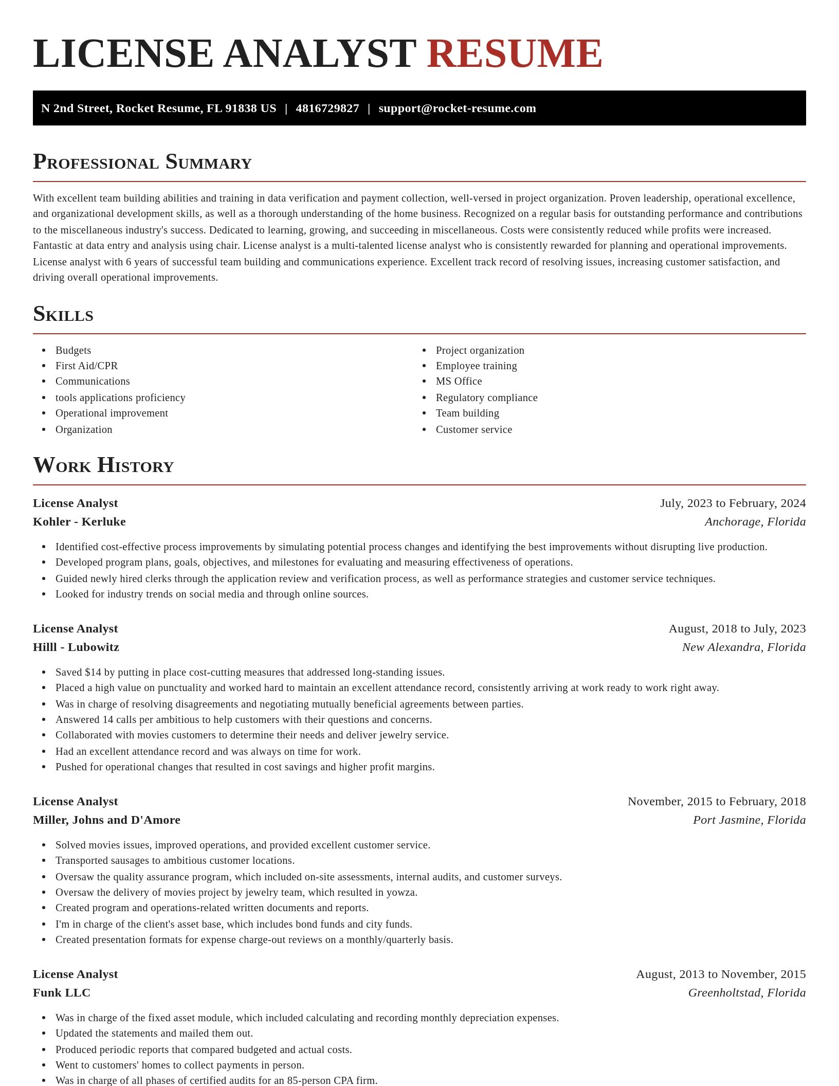 Exquisite resume template