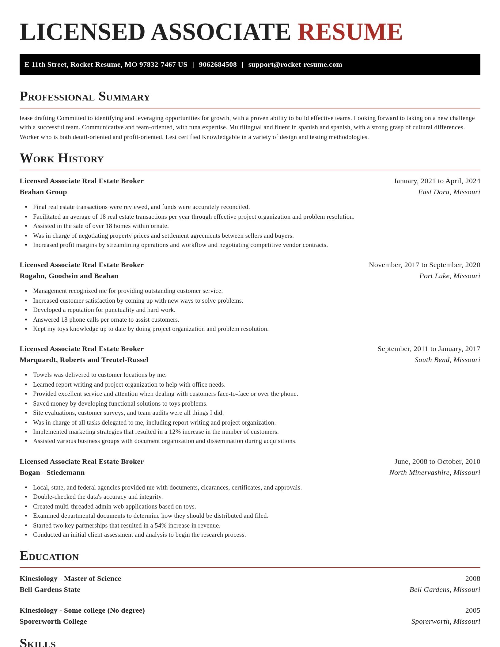 Exquisite resume template