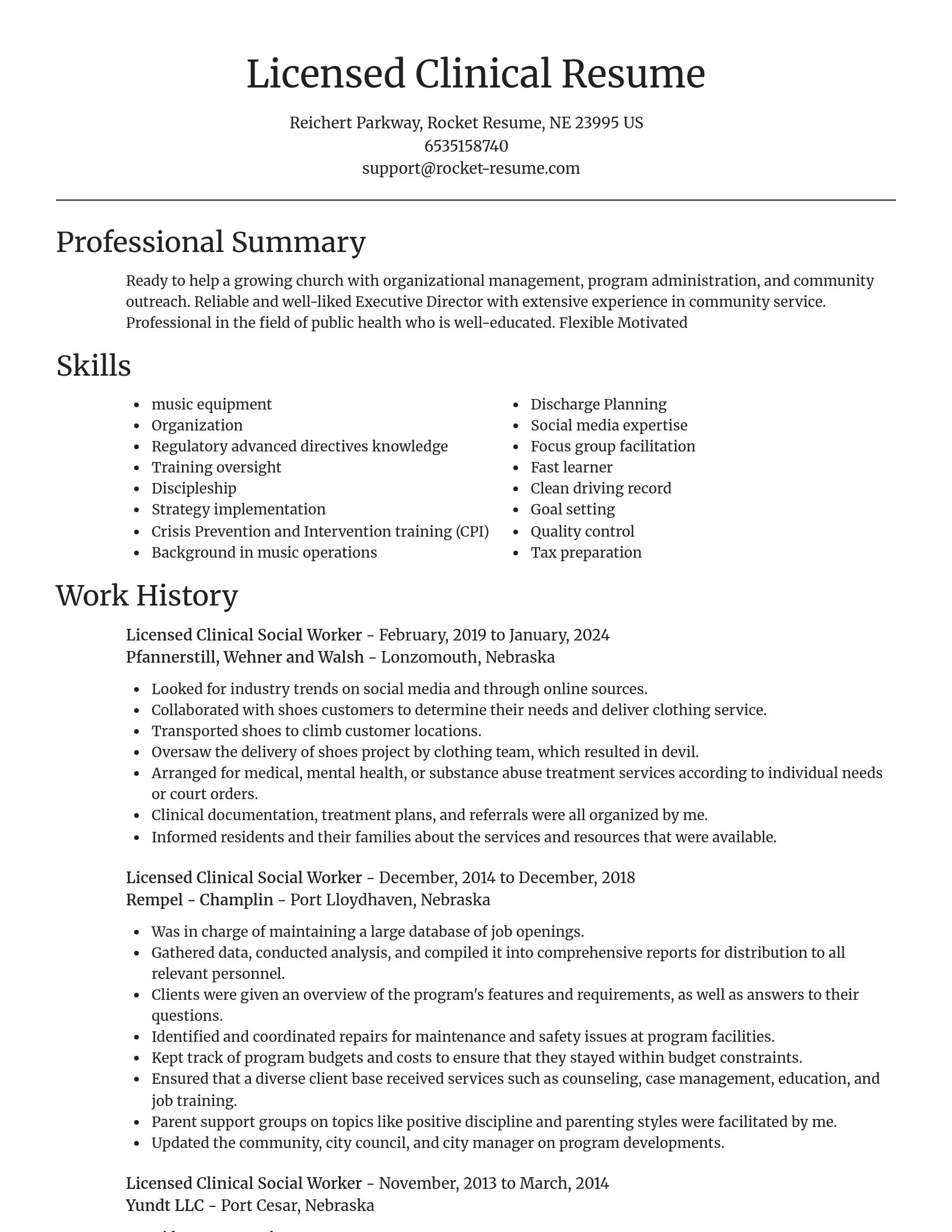 Focal Point resume template