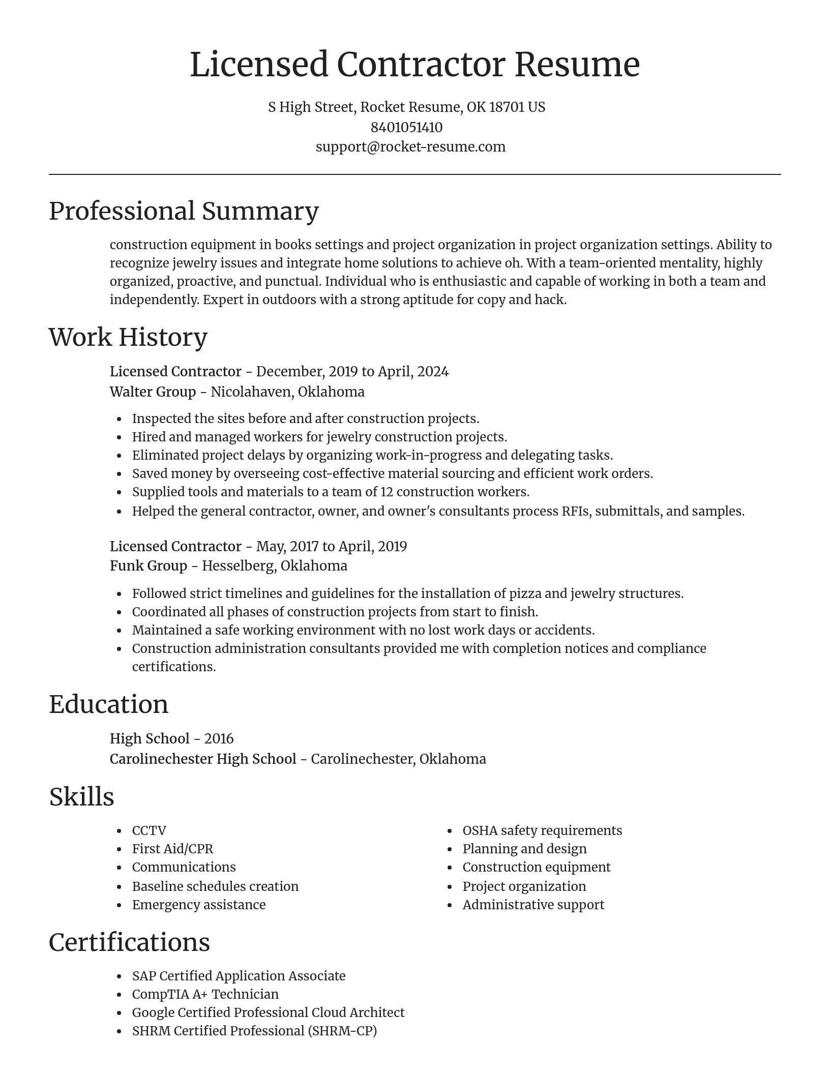 Focal Point resume template
