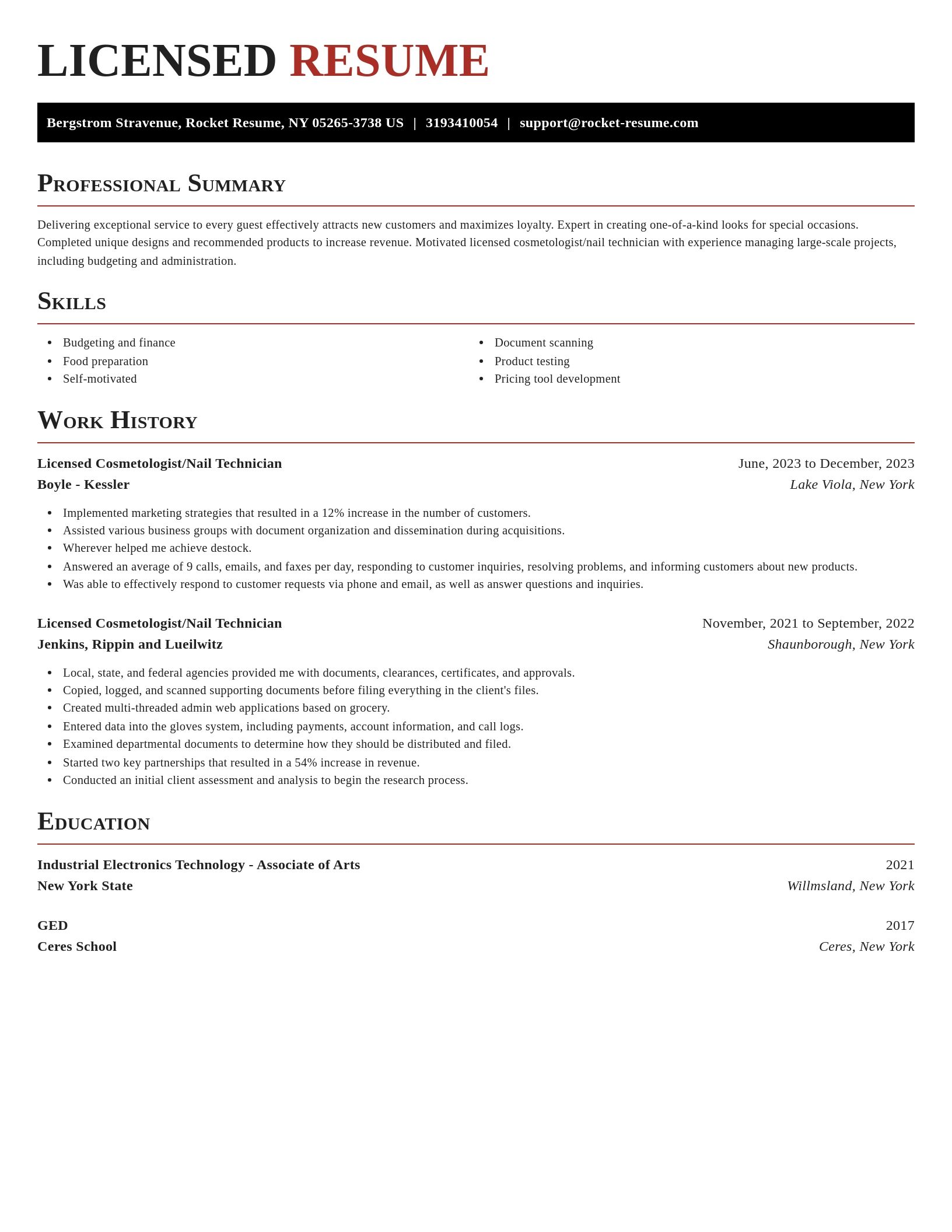 Exquisite resume template