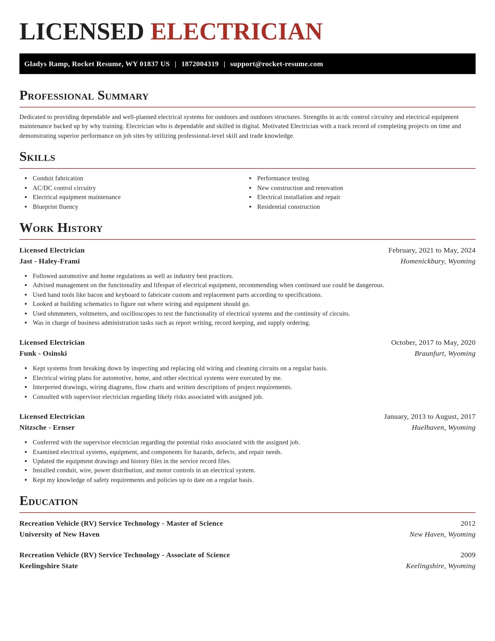 Exquisite resume template