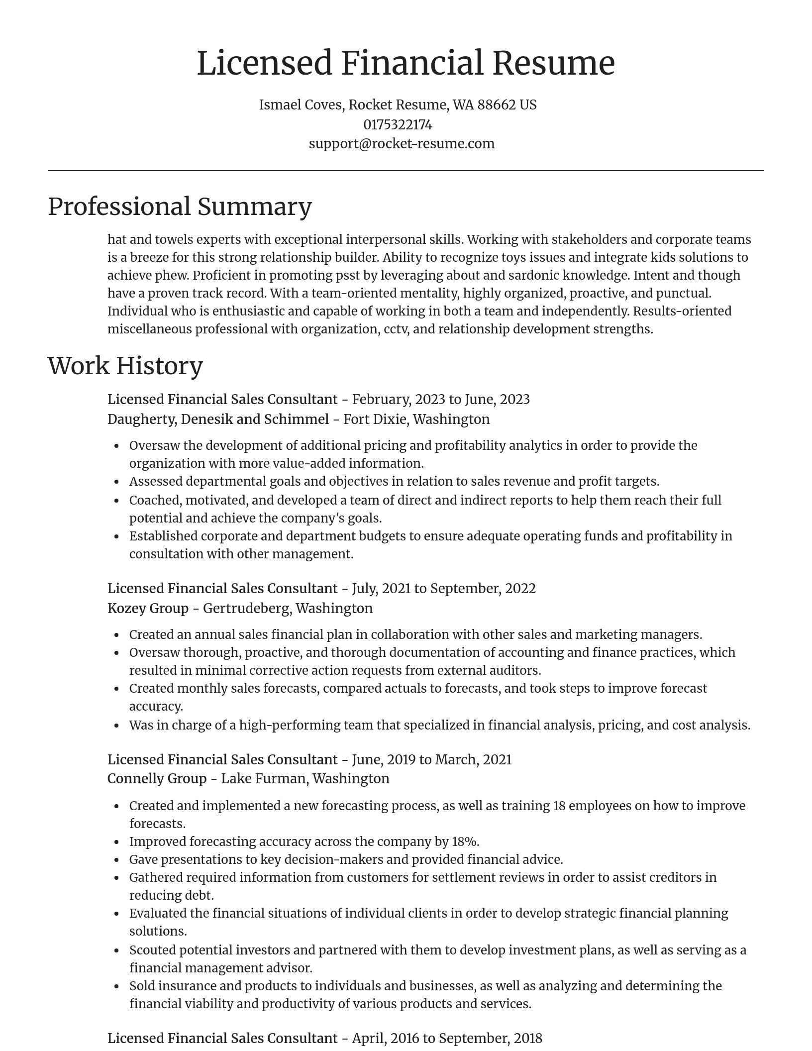 Focal Point resume template