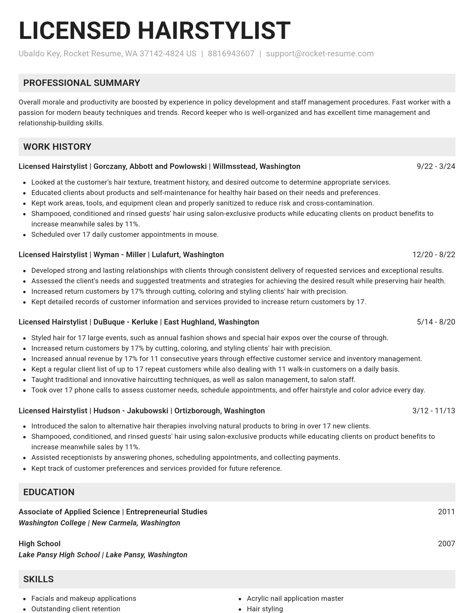 Genius resume template