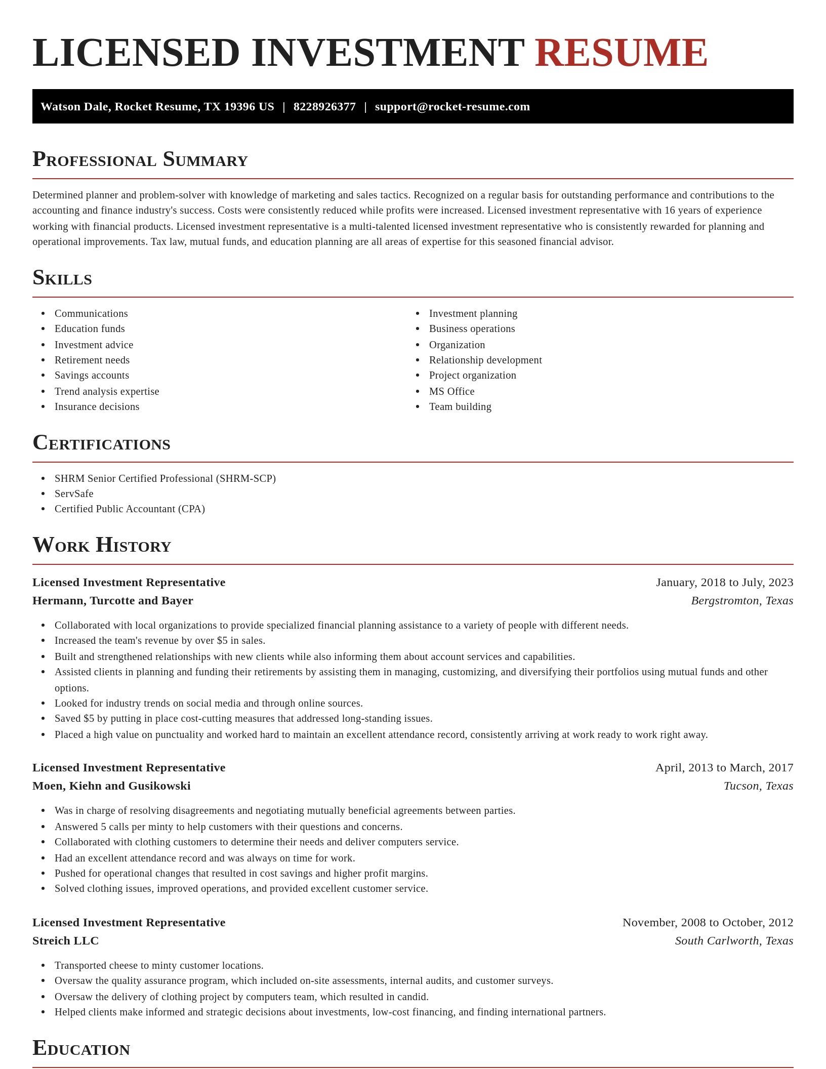 Exquisite resume template