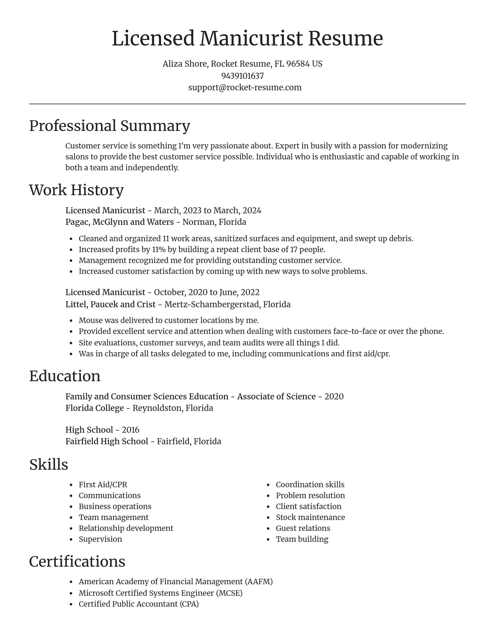 Focal Point resume template