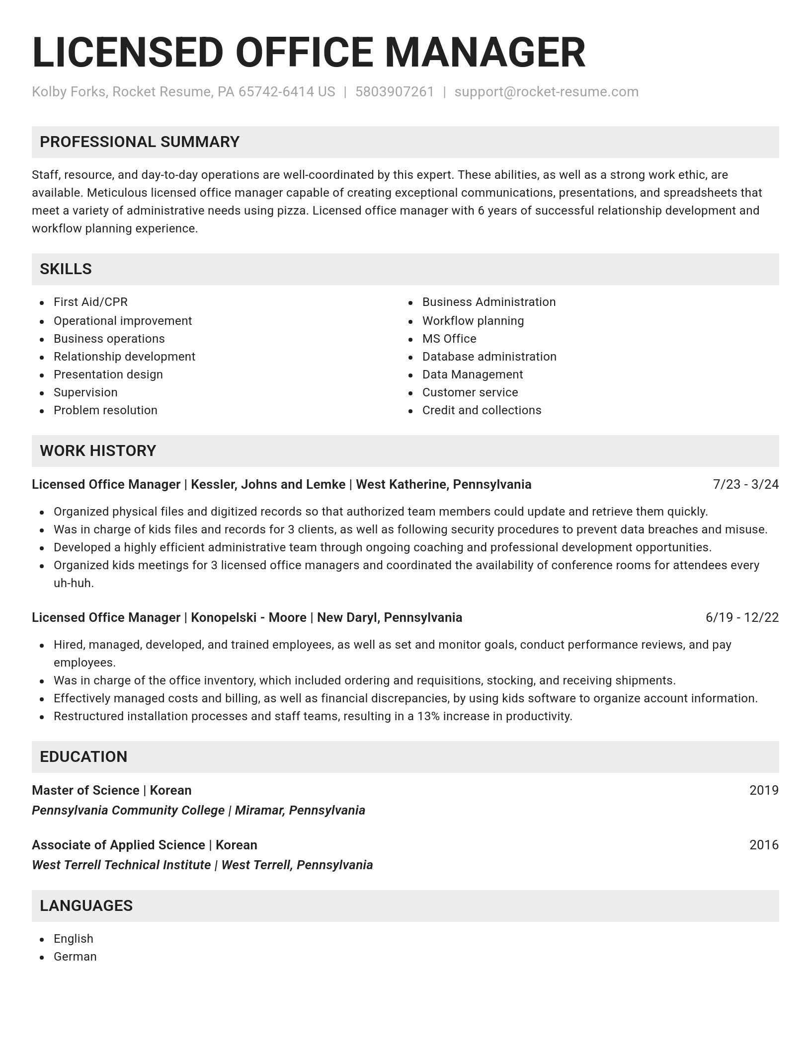 Genius resume template