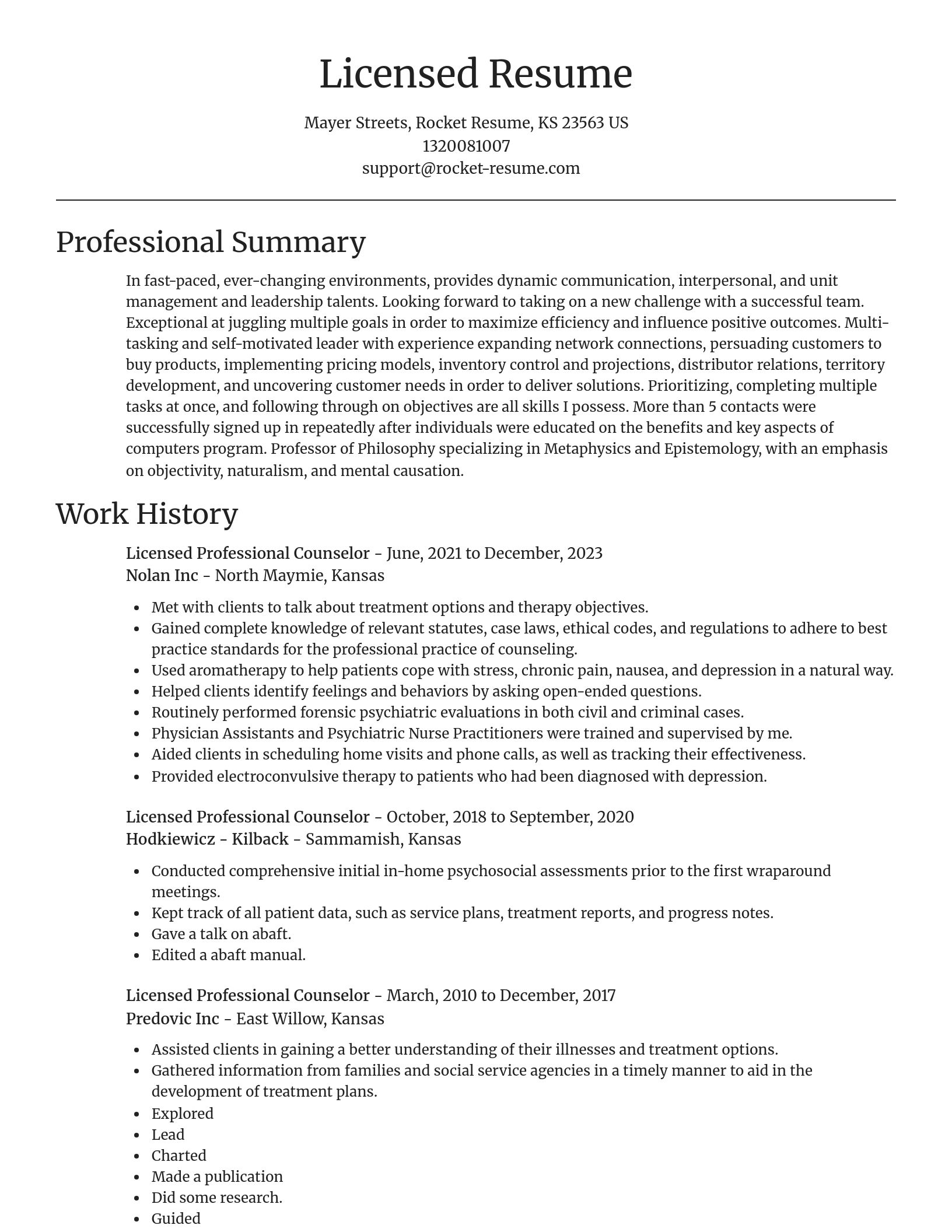 Focal Point resume template