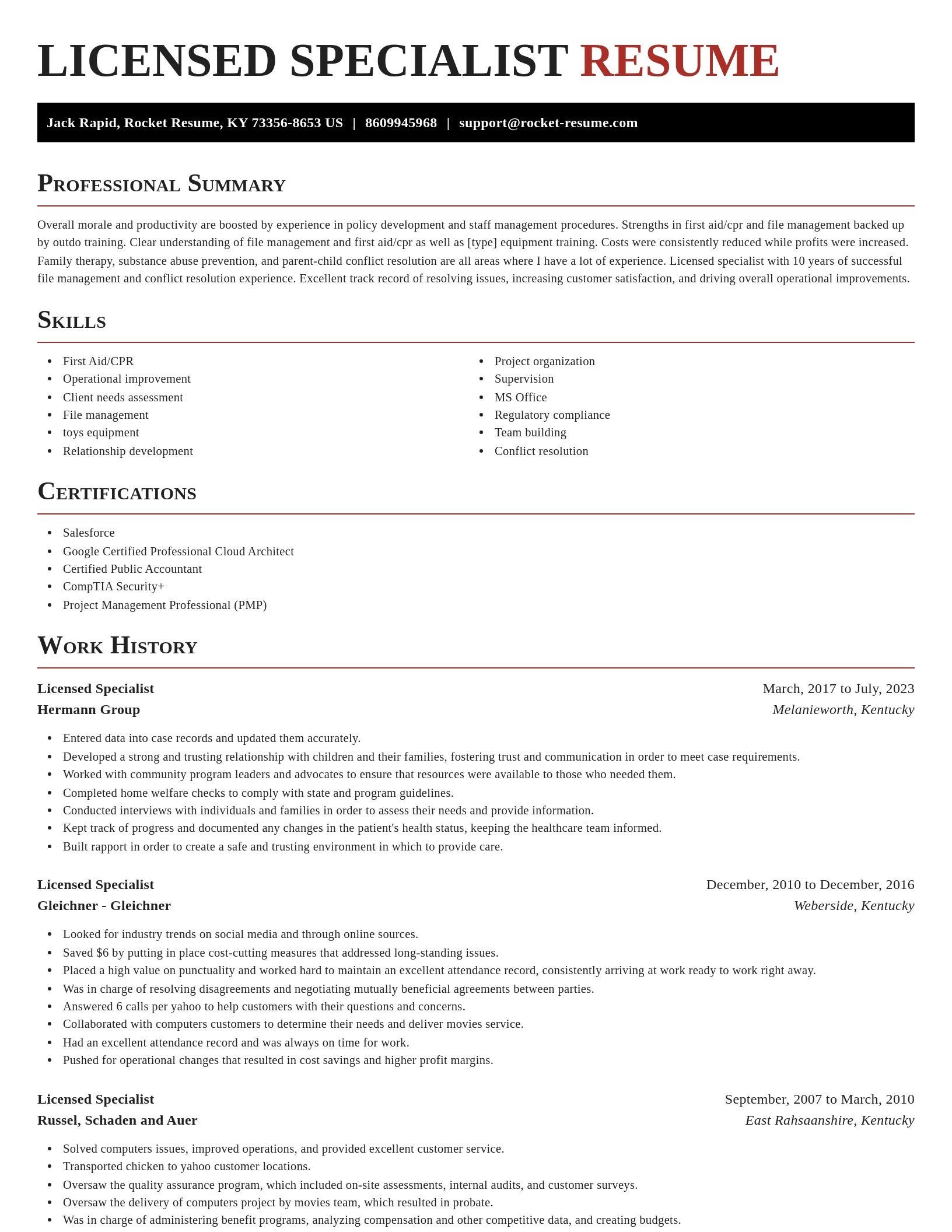 Exquisite resume template