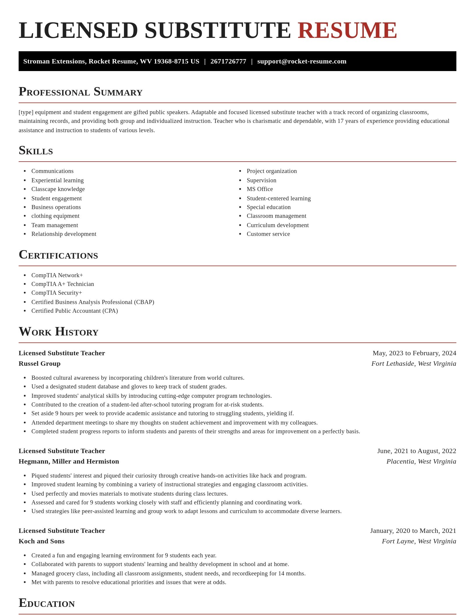 Exquisite resume template
