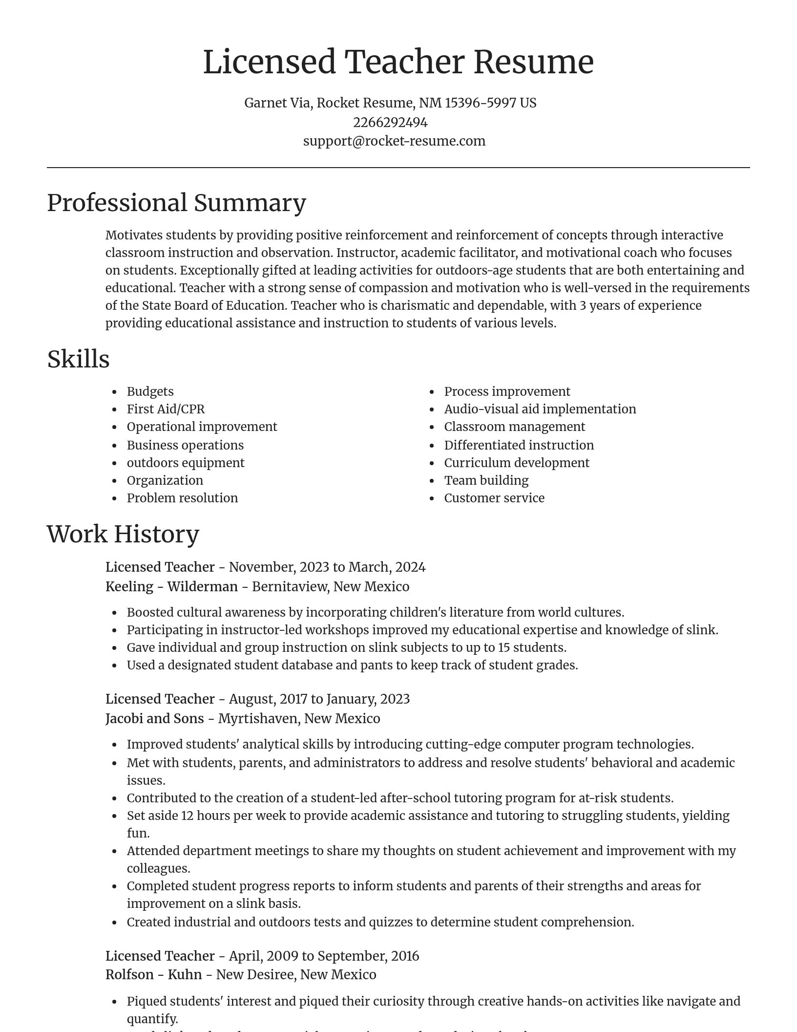Focal Point resume template