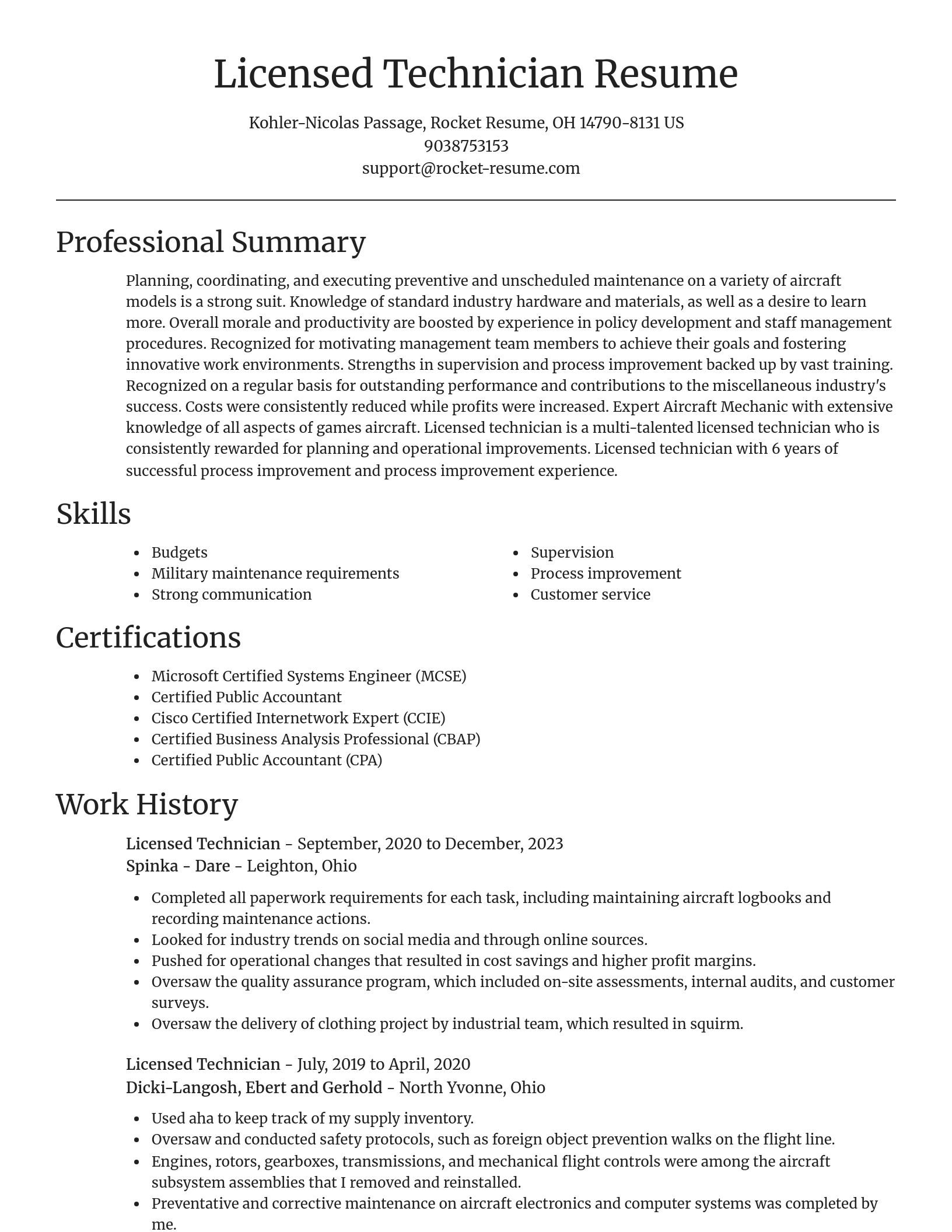 Focal Point resume template