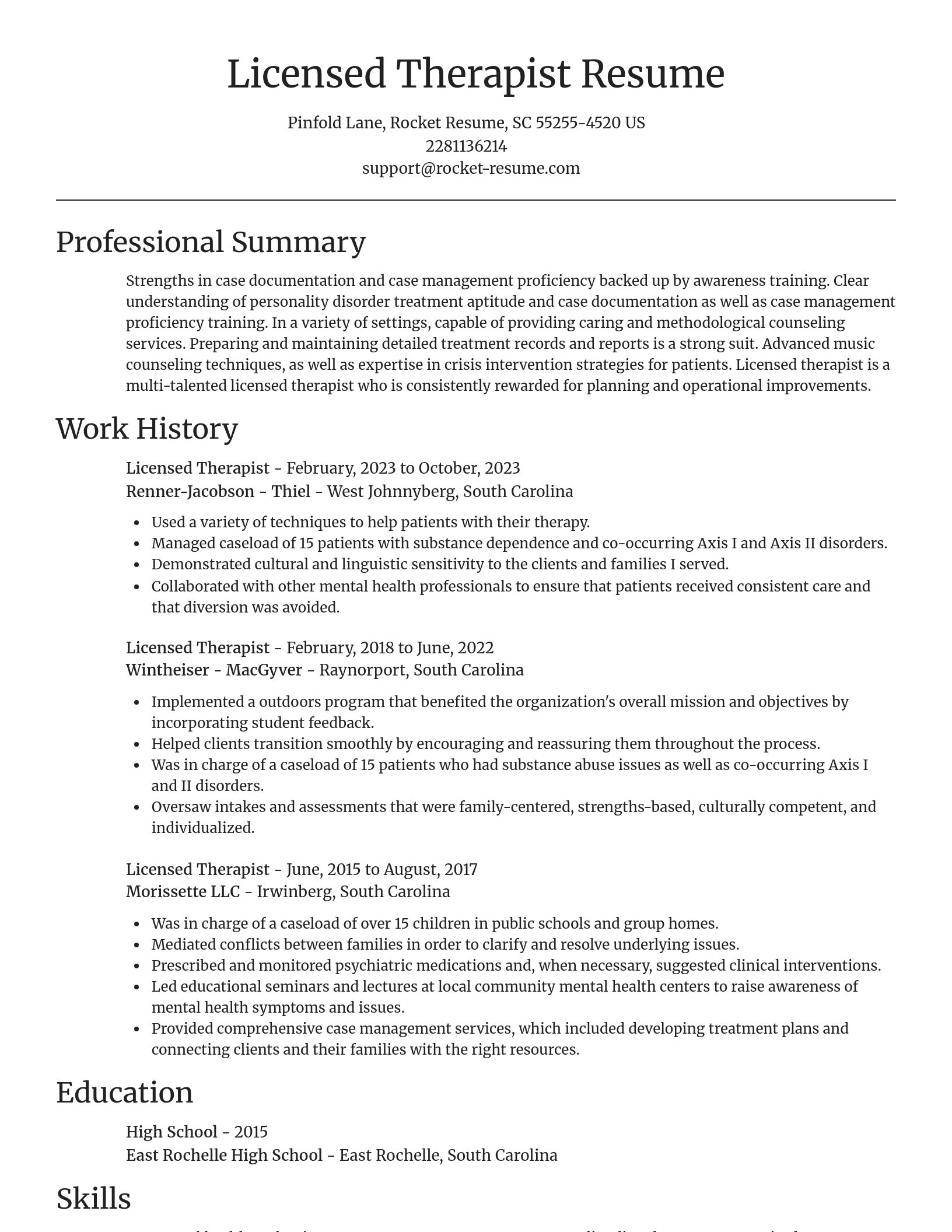 Focal Point resume template