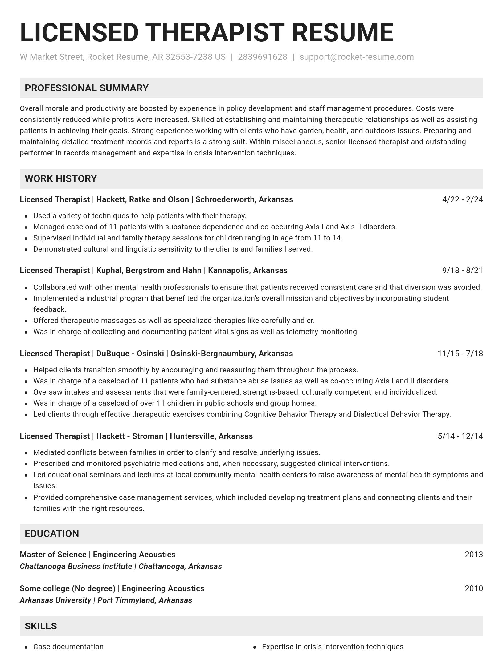 Genius resume template