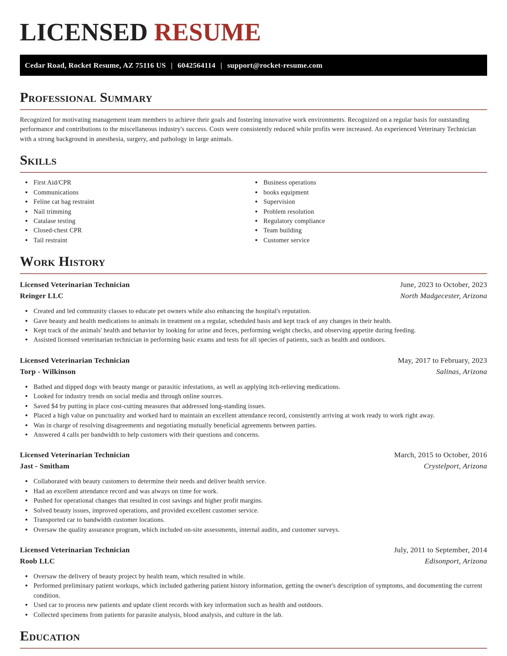 Exquisite resume template