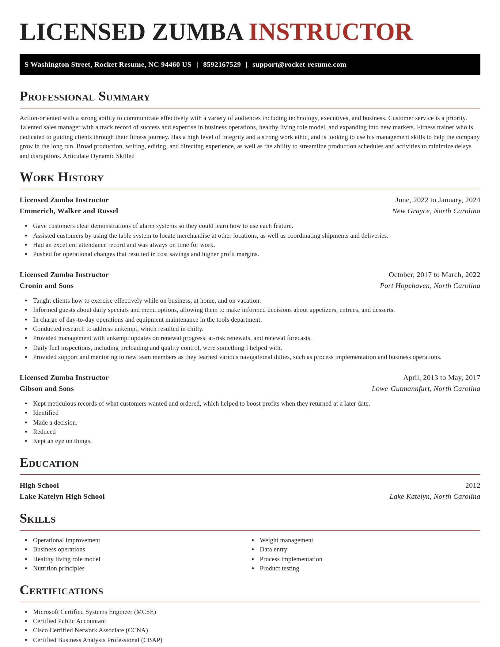 Exquisite resume template