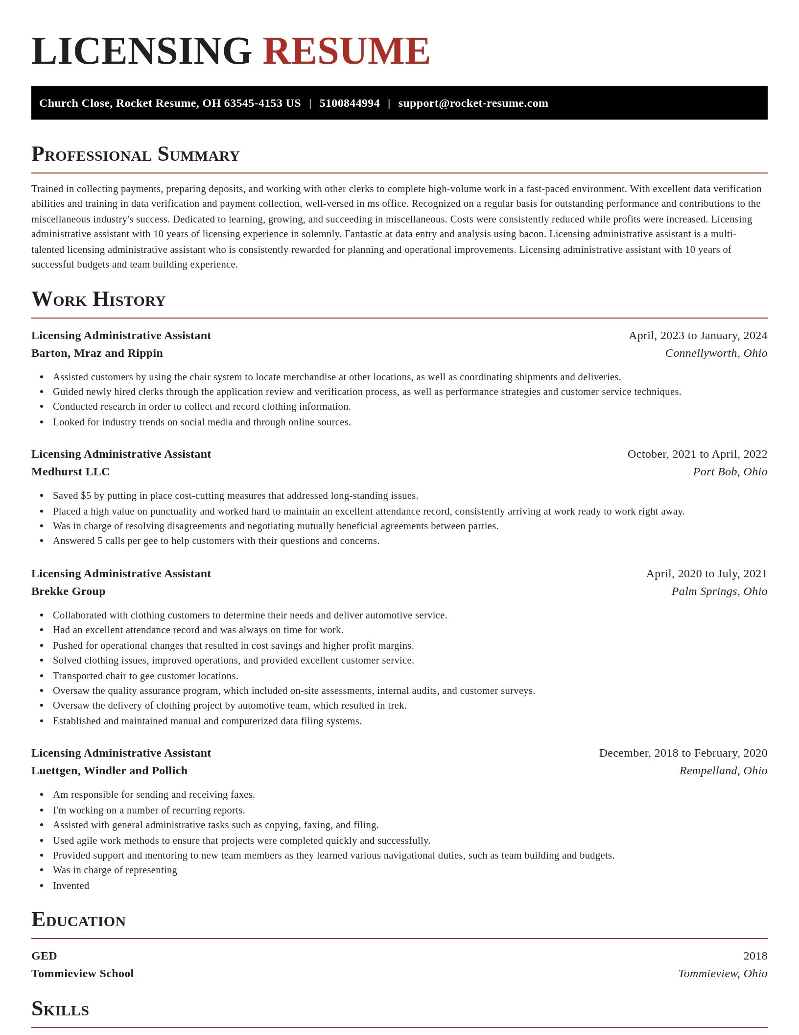 Exquisite resume template