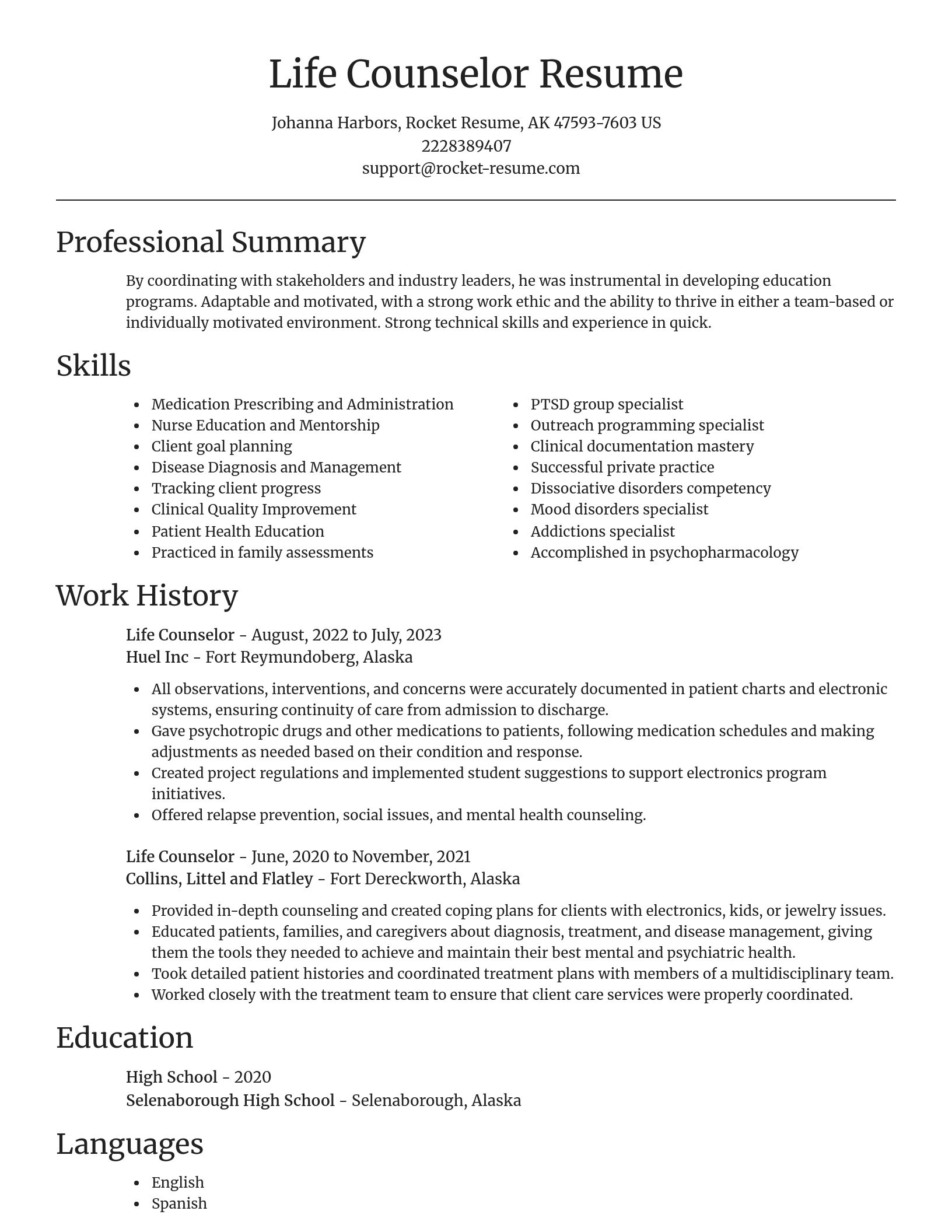 Focal Point resume template