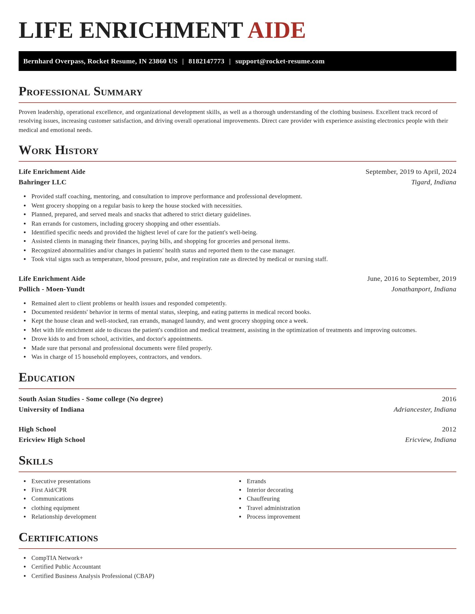 Exquisite resume template