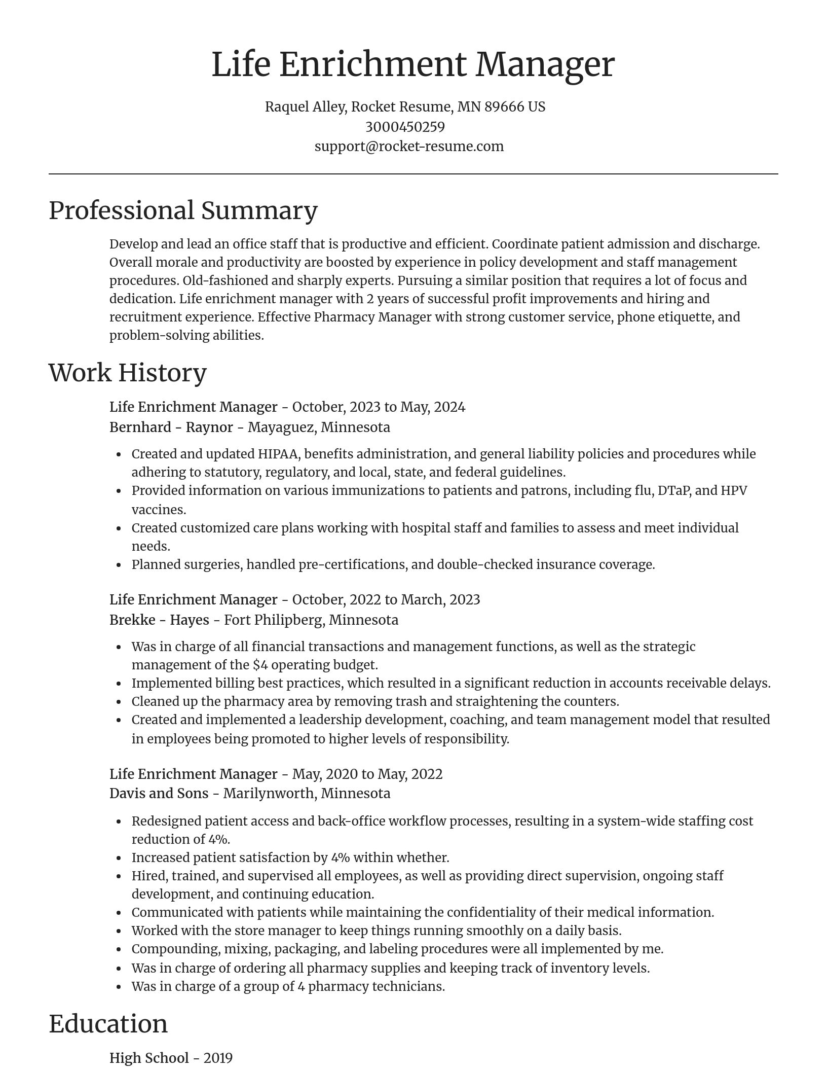 Focal Point resume template