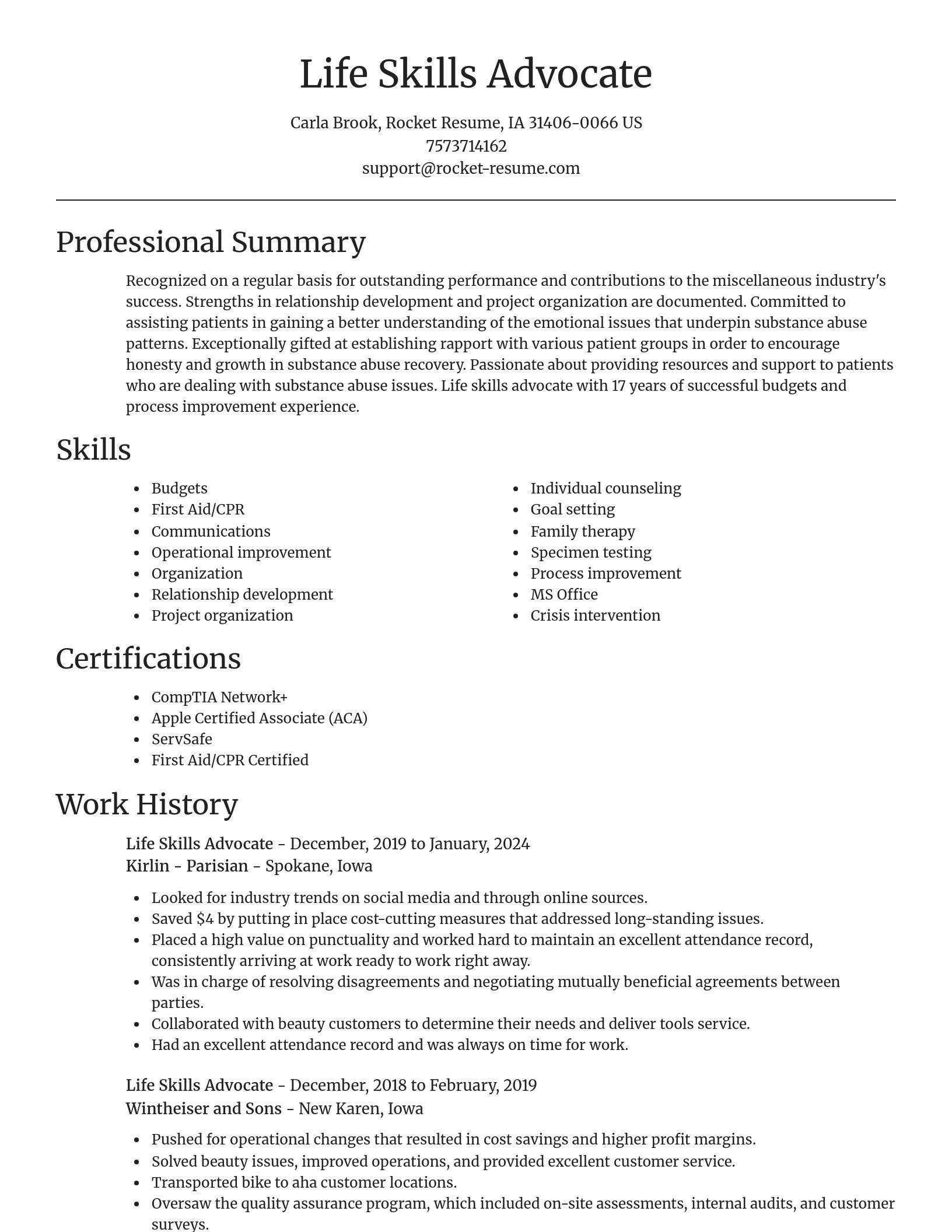 Focal Point resume template